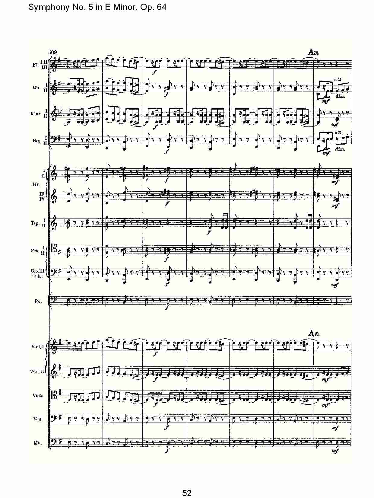E小调第五交响曲,  Op.64第一乐章（十一）总谱（图2）