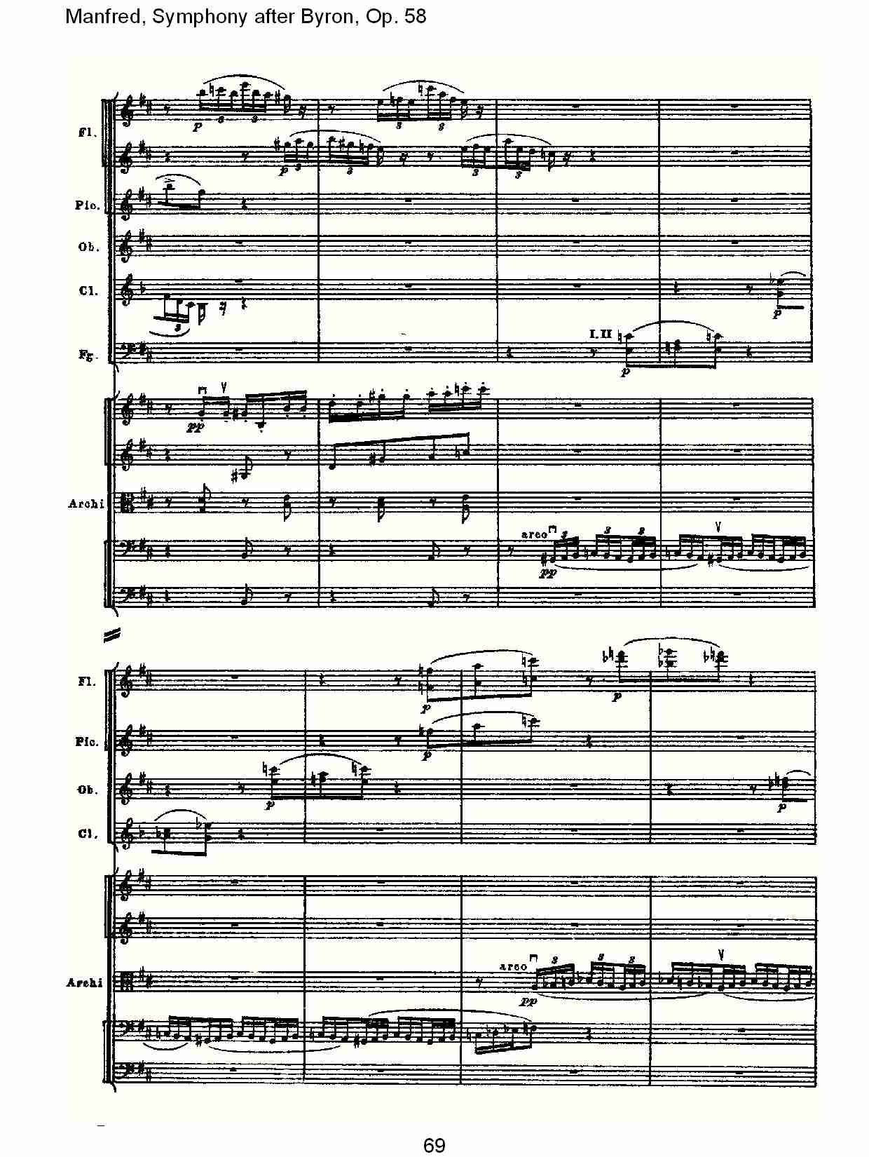Manfred, Symphony after Byron, Op.58第二乐章（十四）总谱（图4）