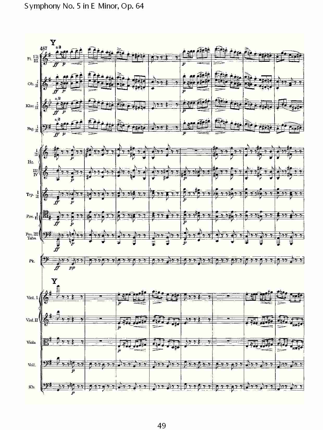 E小调第五交响曲,  Op.64第一乐章（十）总谱（图4）