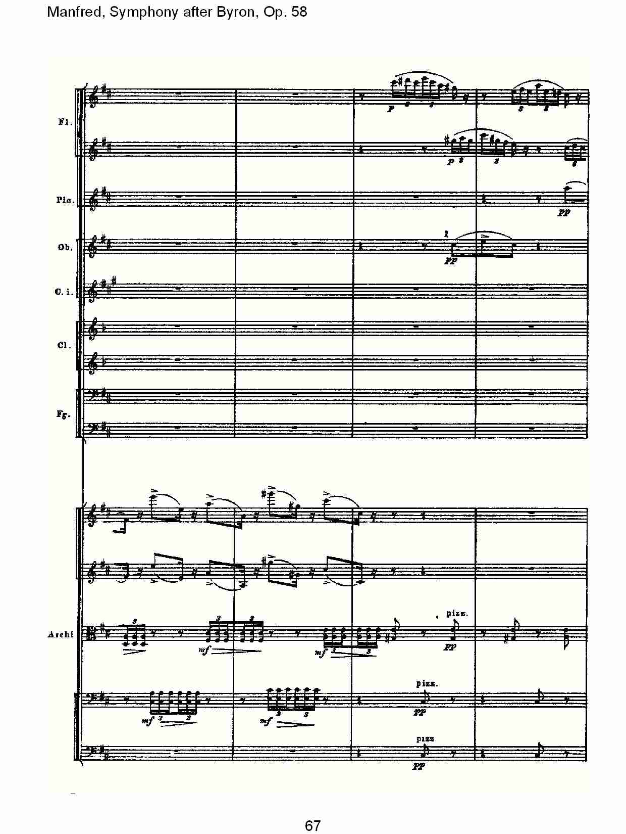 Manfred, Symphony after Byron, Op.58第二乐章（十四）总谱（图2）