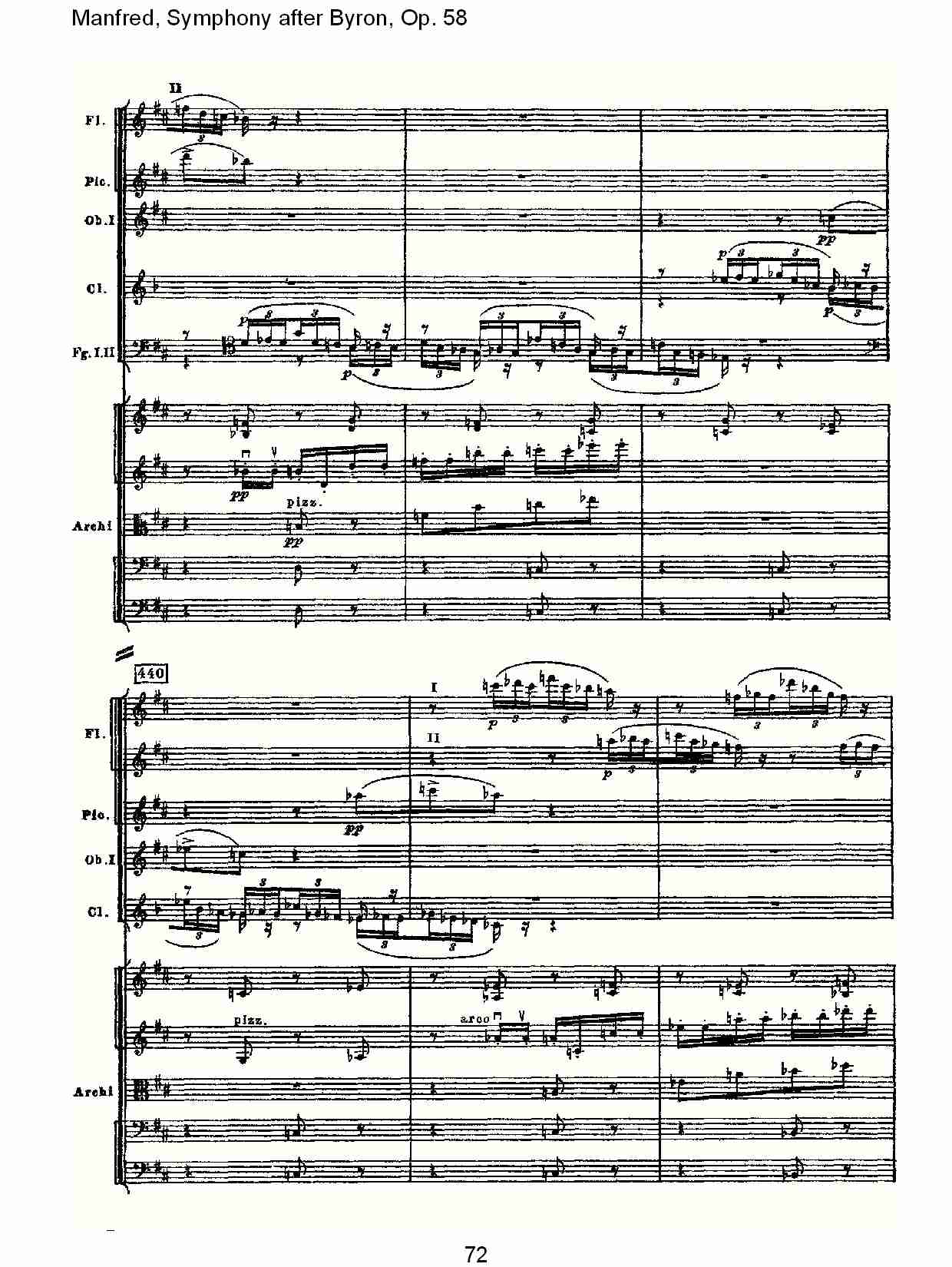 Manfred, Symphony after Byron, Op.58第二乐章（十五）总谱（图2）