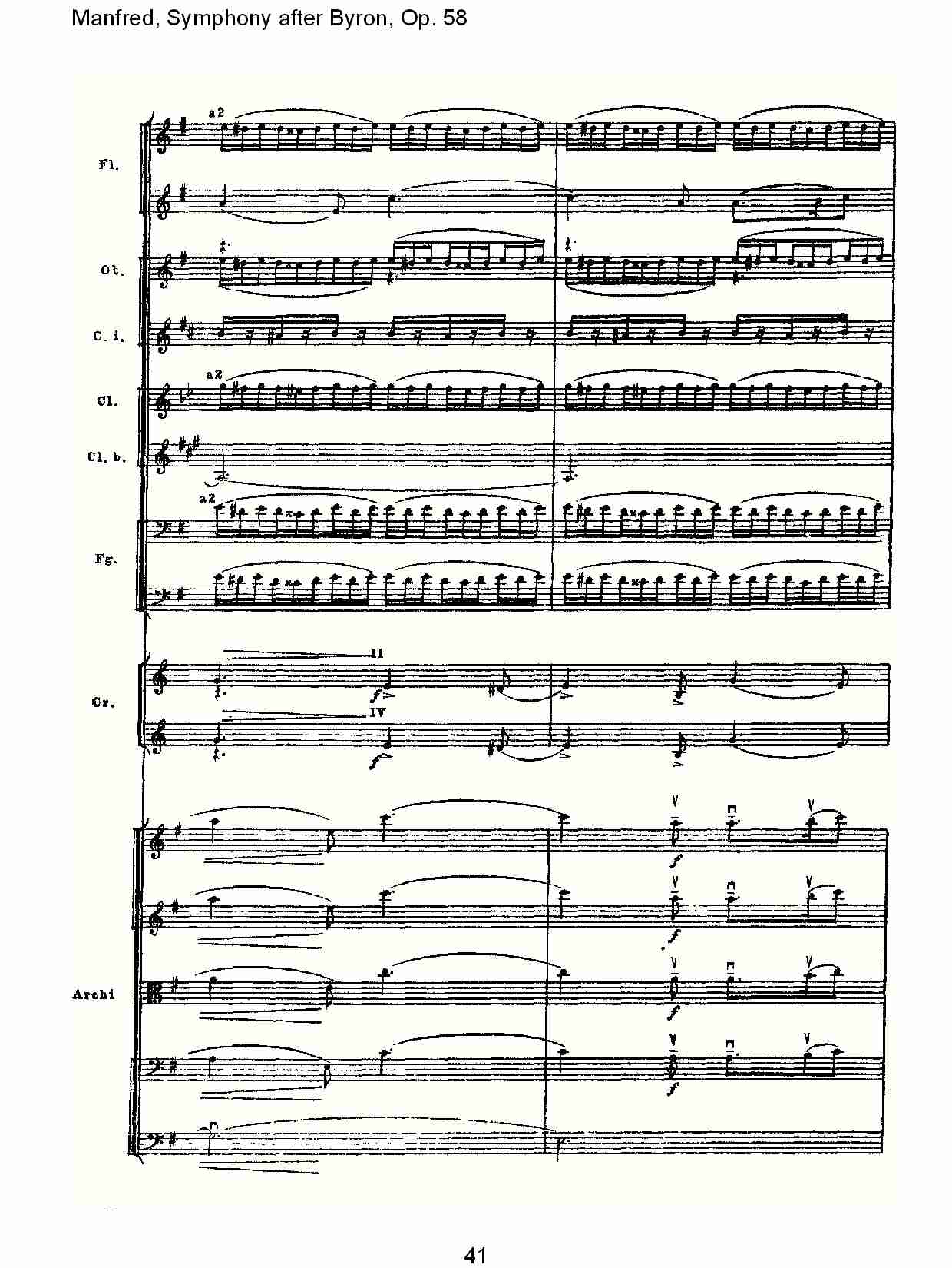 Manfred, Symphony after Byron, Op.58第三乐章（九）总谱（图1）