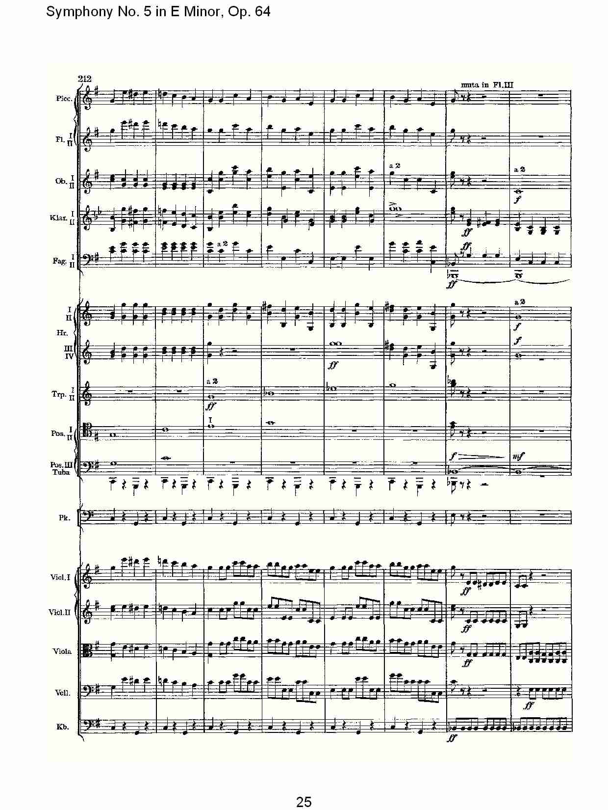 E小调第五交响曲,  Op.64第四乐章（五）总谱（图5）