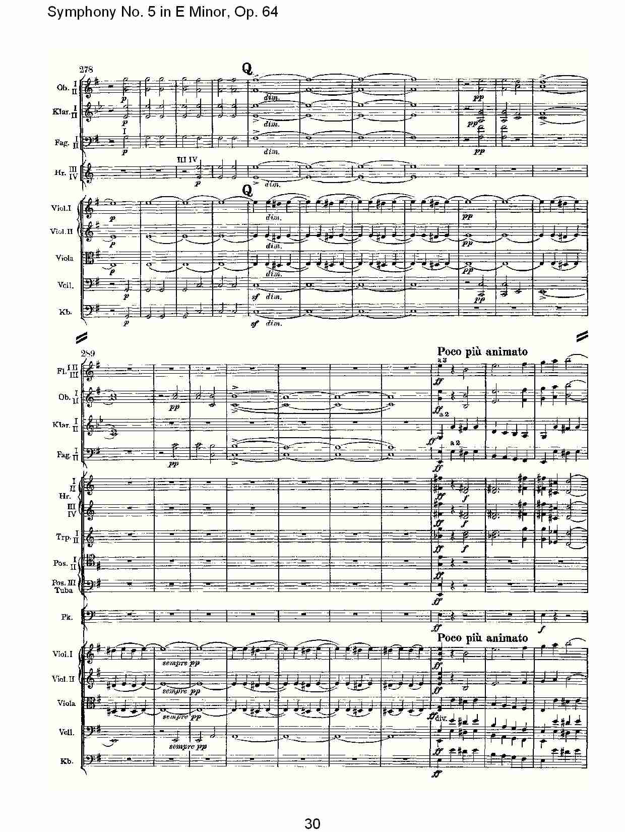 E小调第五交响曲,  Op.64第四乐章（六）总谱（图5）