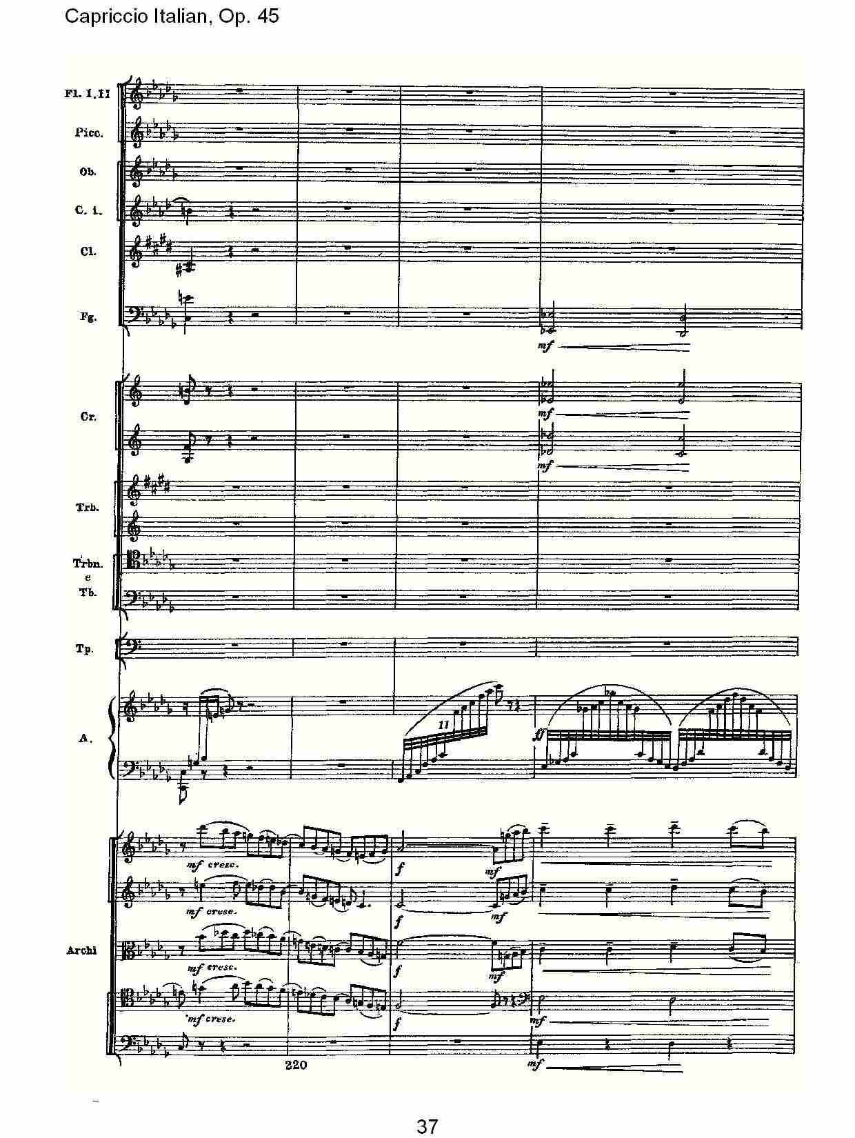 意大利幻想曲,Op.45第一部（八）总谱（图2）