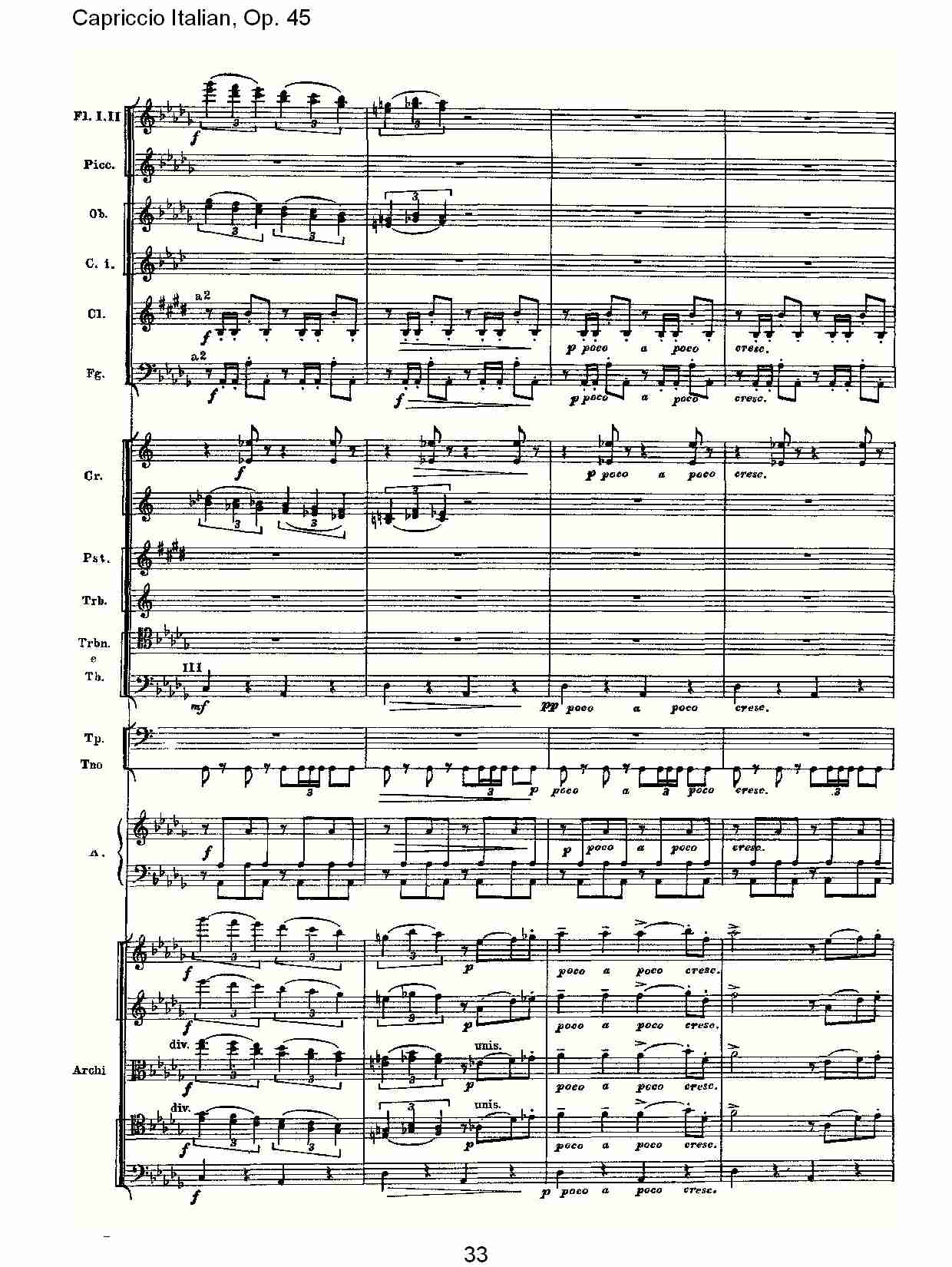 意大利幻想曲,Op.45第一部（七）总谱（图3）