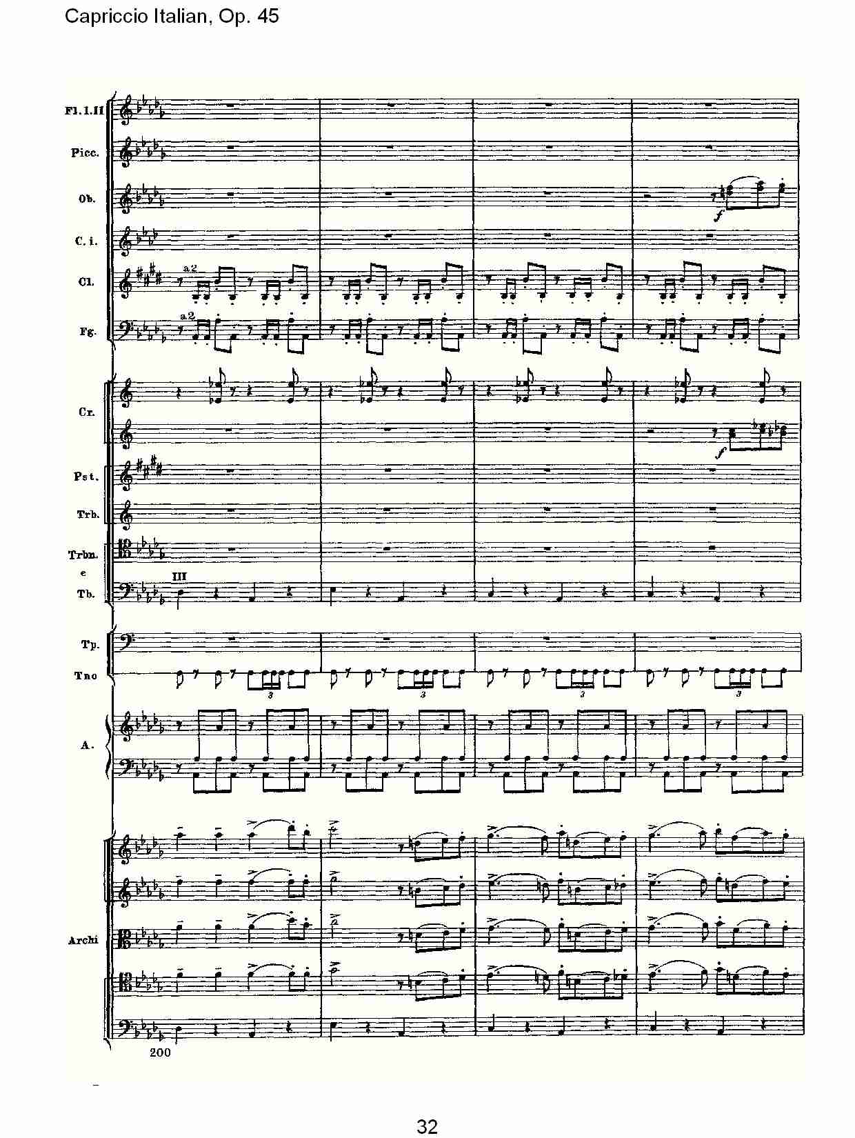意大利幻想曲,Op.45第一部（七）总谱（图2）