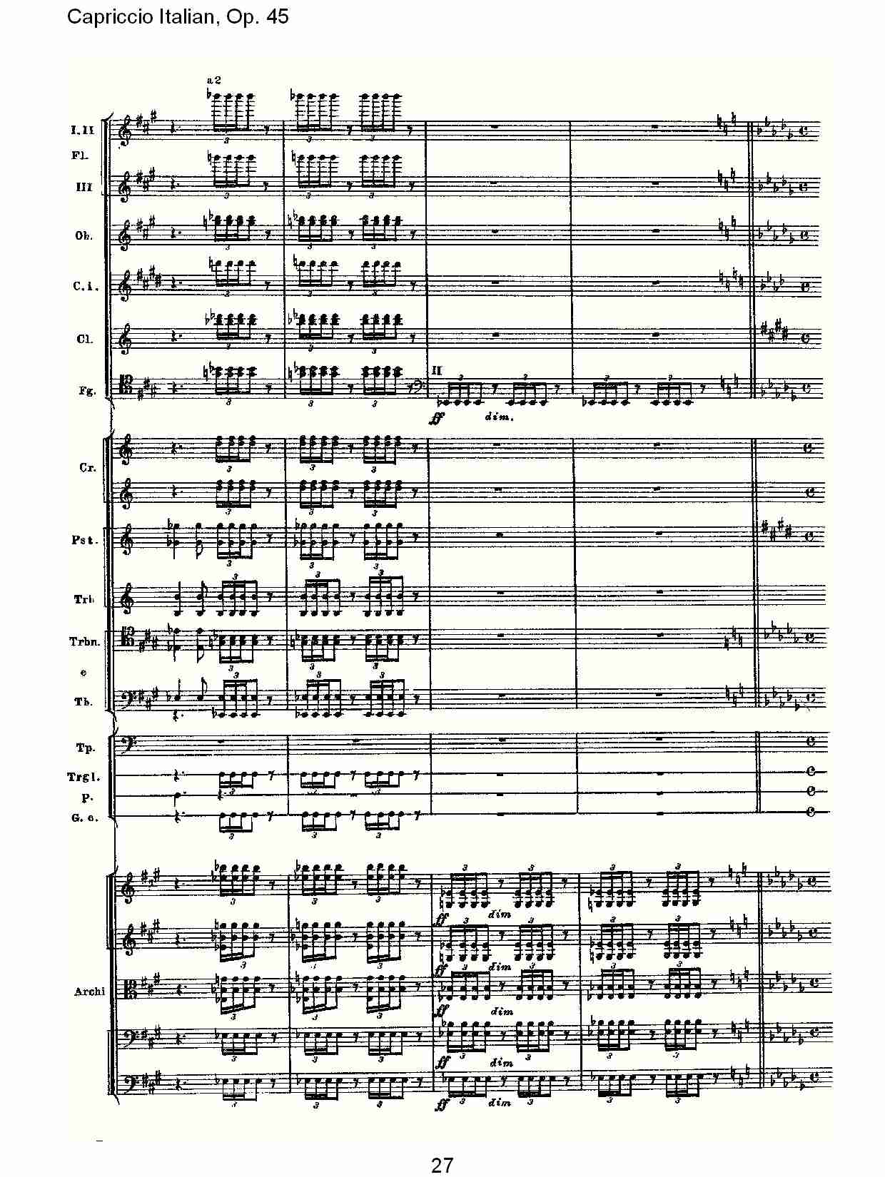 意大利幻想曲,Op.45第一部（六）总谱（图2）