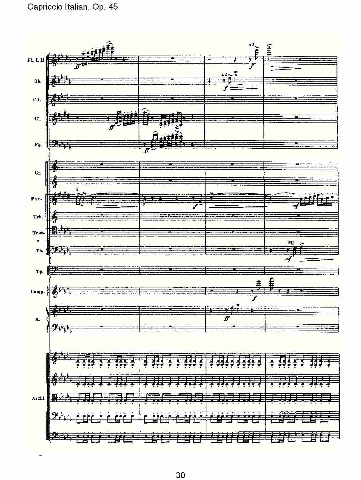 意大利幻想曲,Op.45第一部（六）总谱（图5）