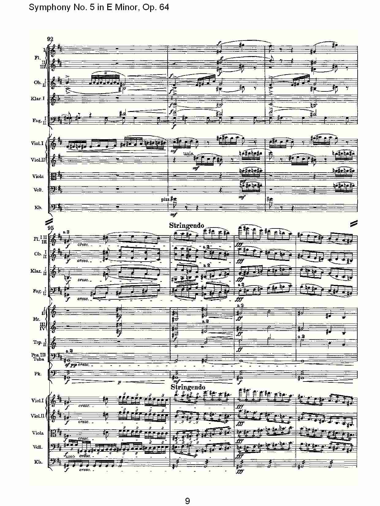 E小调第五交响曲,  Op.64第二乐章（二）总谱（图4）