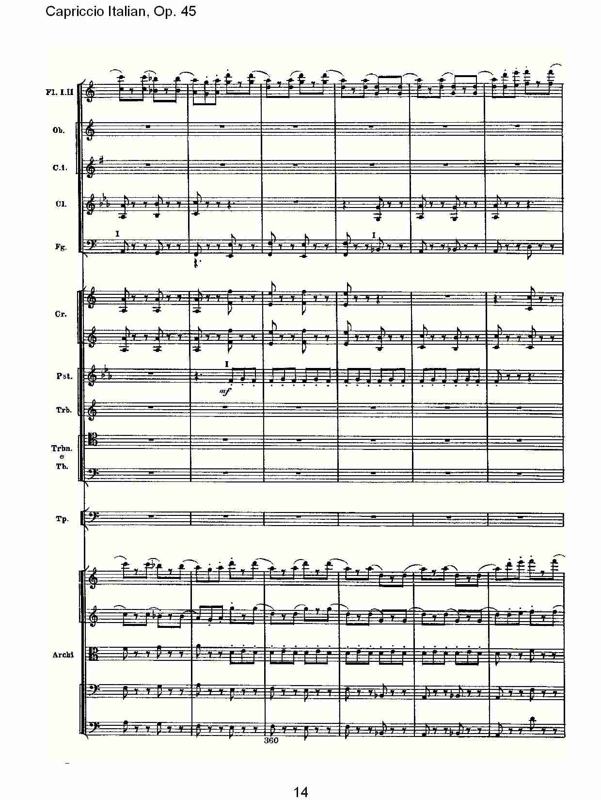 意大利幻想曲,Op.45第二部（三）总谱（图4）