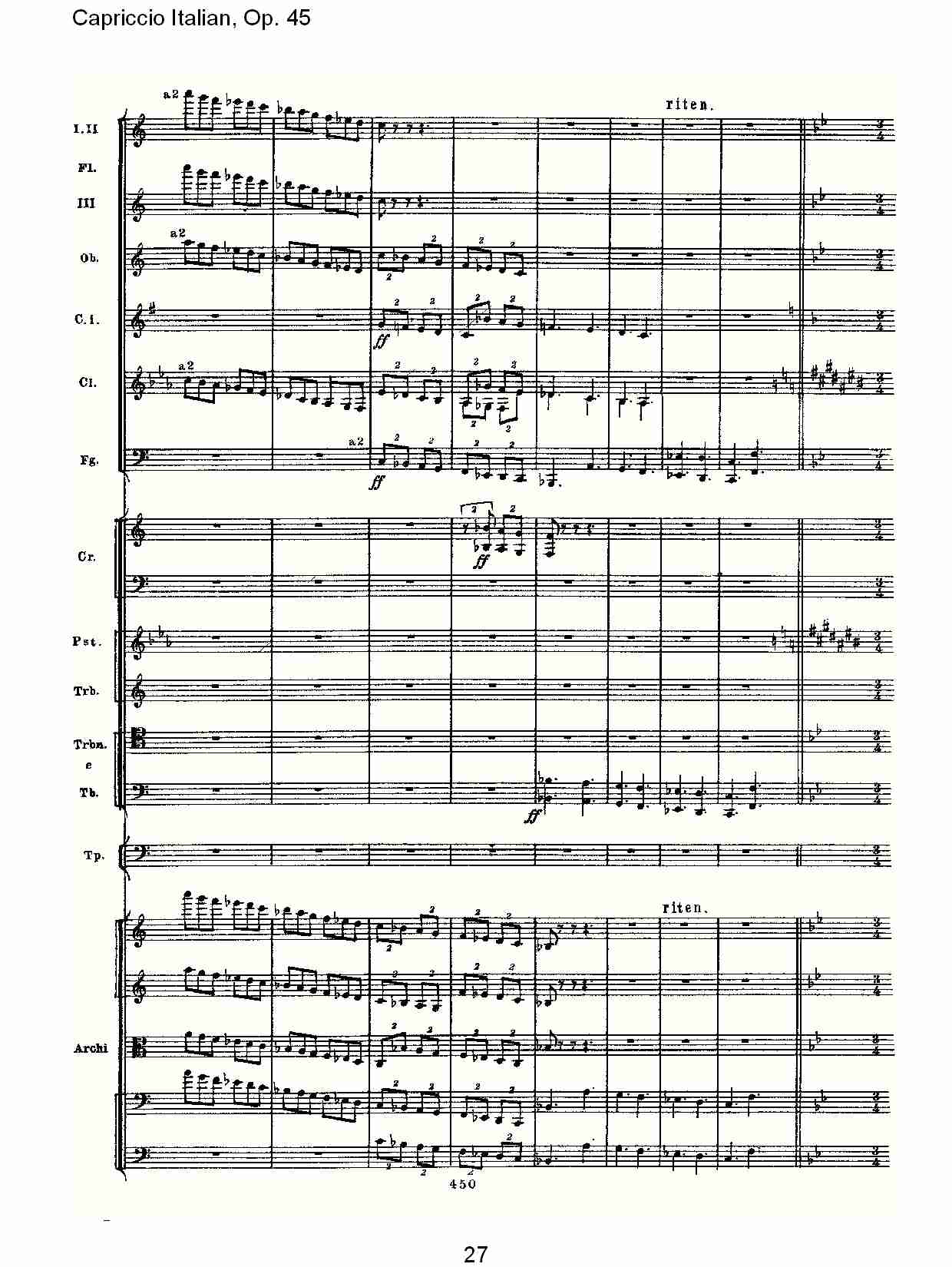 意大利幻想曲,Op.45第二部（六）总谱（图2）