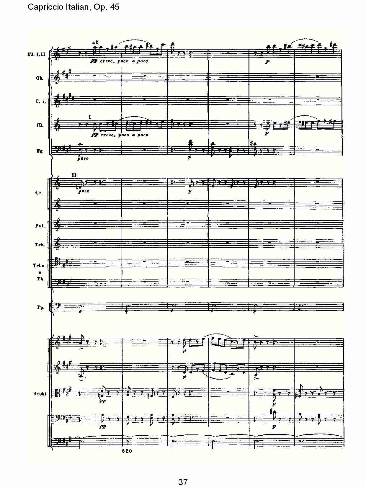 意大利幻想曲,Op.45第二部（八）总谱（图2）