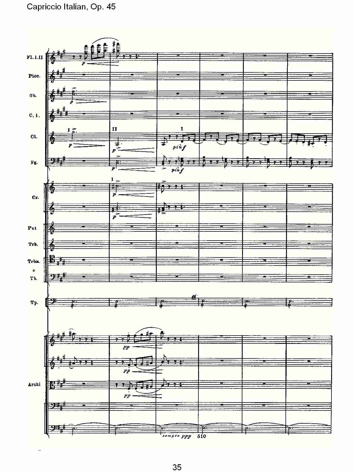 意大利幻想曲,Op.45第二部（七）总谱（图5）