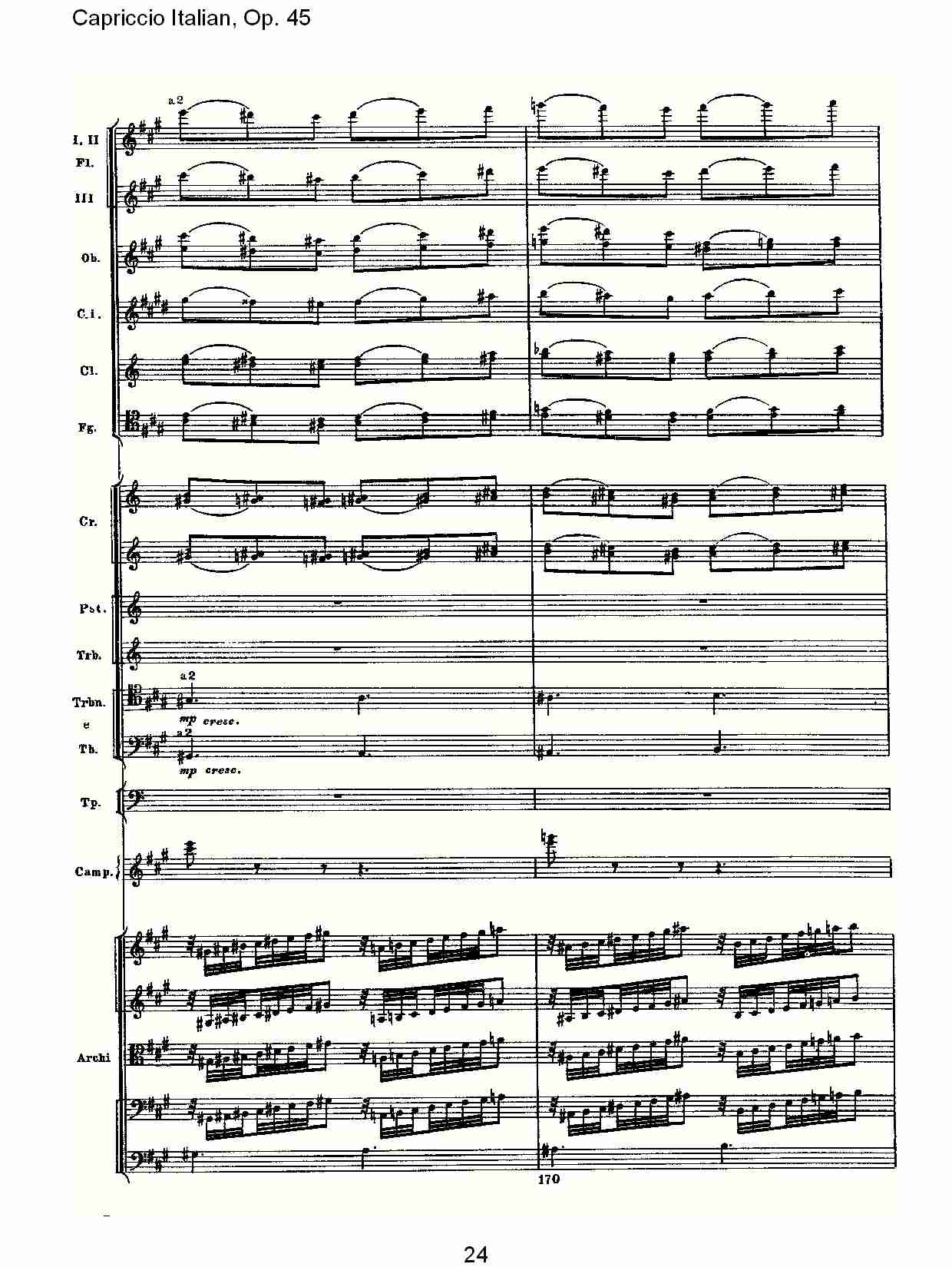 意大利幻想曲,Op.45第一部（五）总谱（图4）