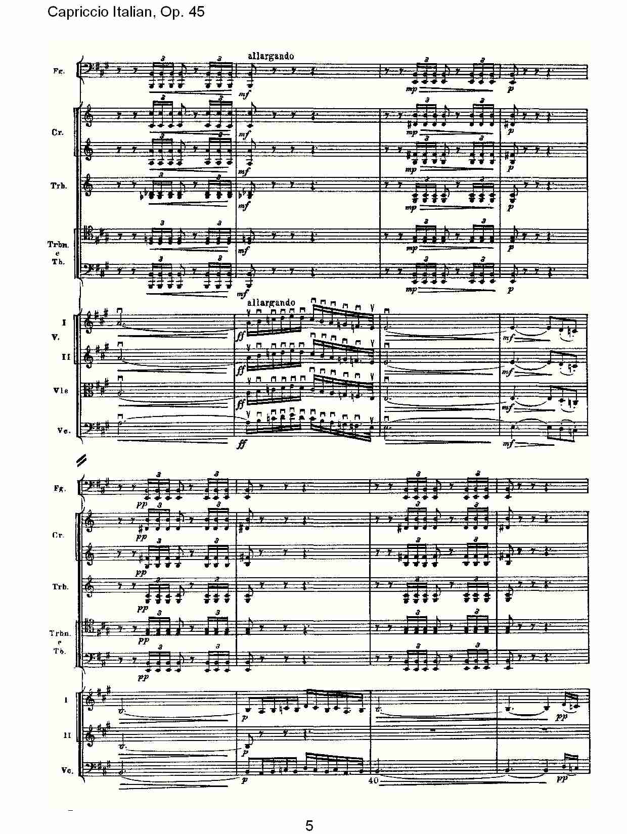 意大利幻想曲,Op.45第一部（一）总谱（图5）