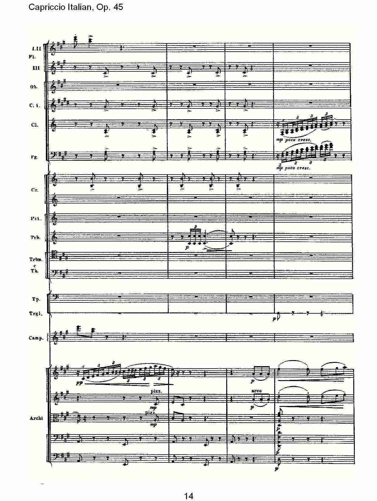 意大利幻想曲,Op.45第一部（三）总谱（图4）