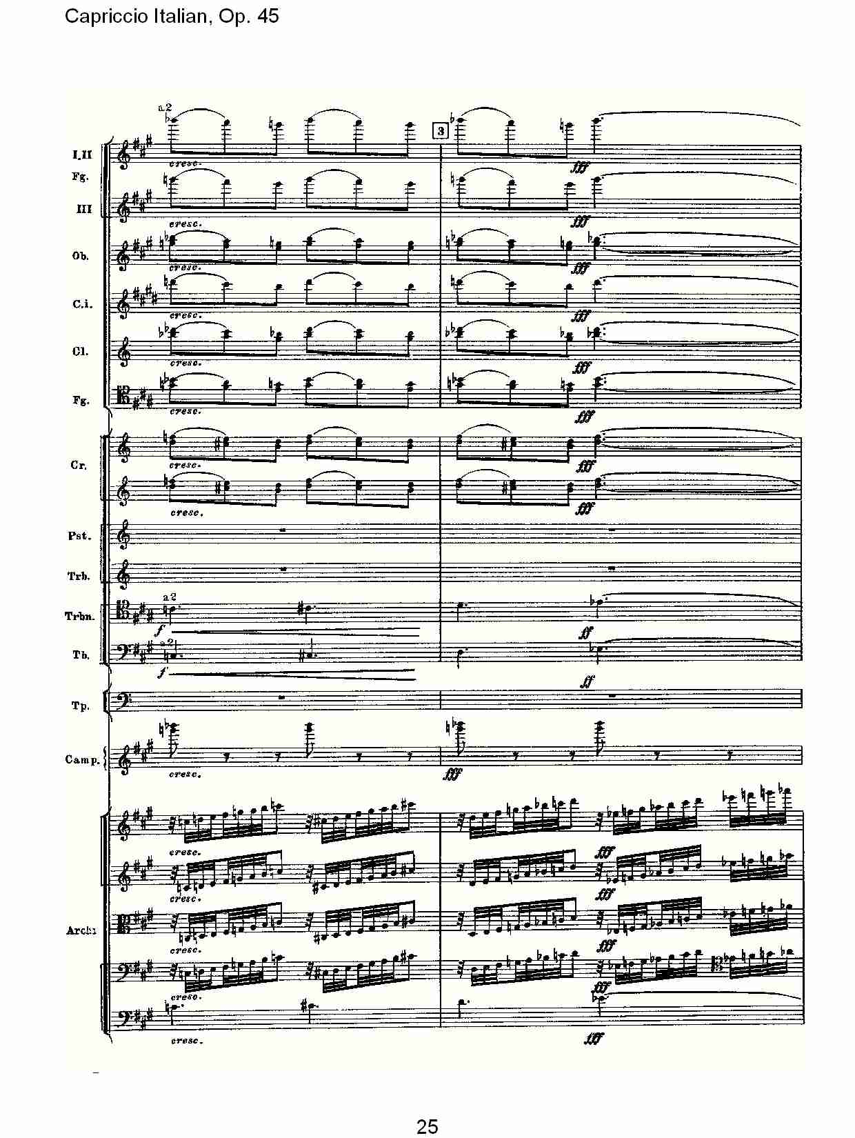 意大利幻想曲,Op.45第一部（五）总谱（图5）