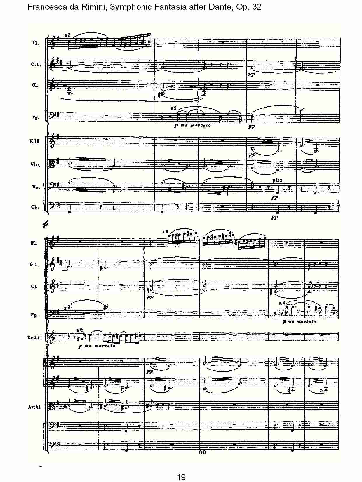 Francesca da Rimini, 但丁幻想曲Op.32 第一部（四）总谱（图4）