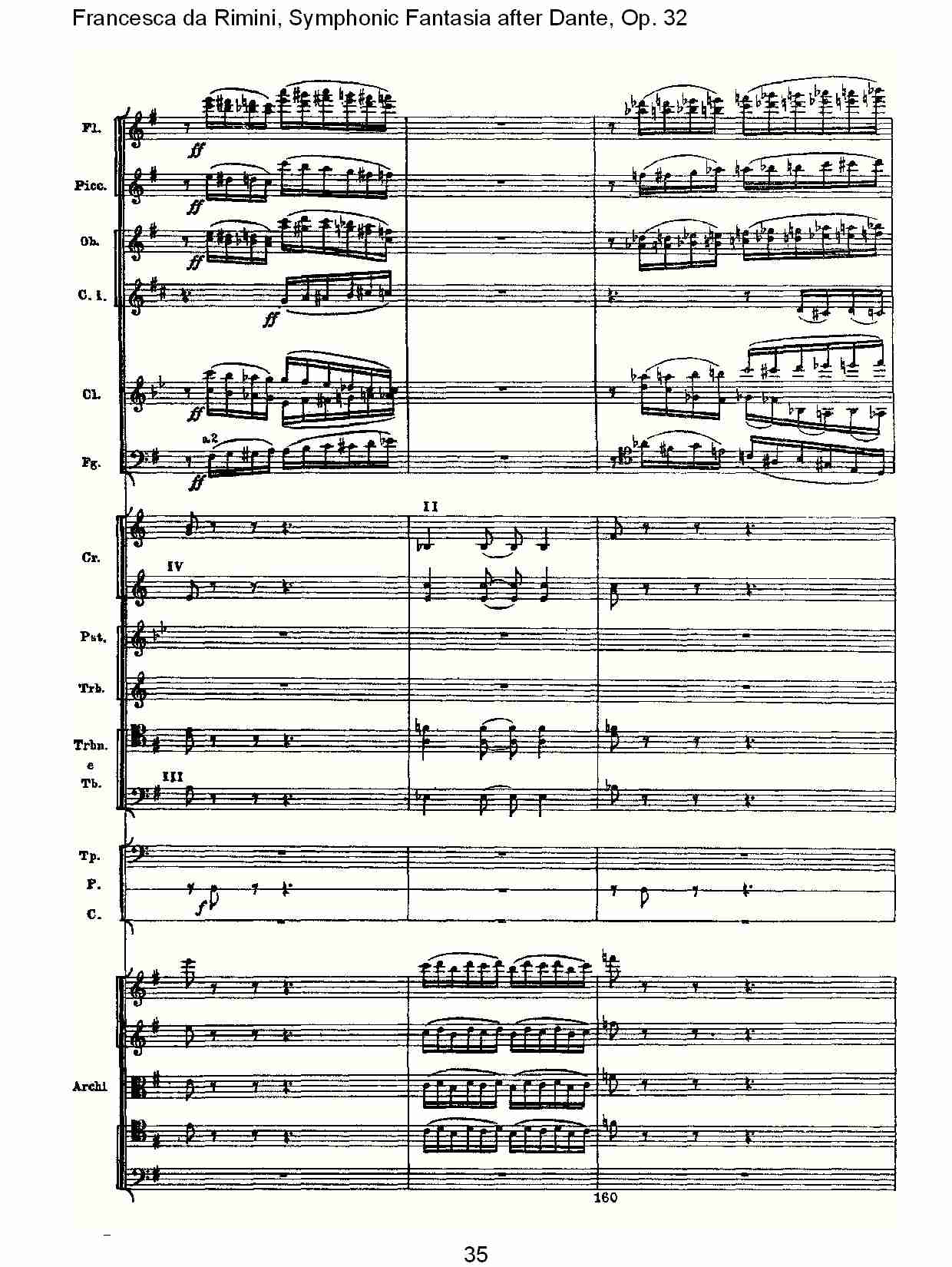 Francesca da Rimini, 但丁幻想曲Op.32 第一部（七）总谱（图5）