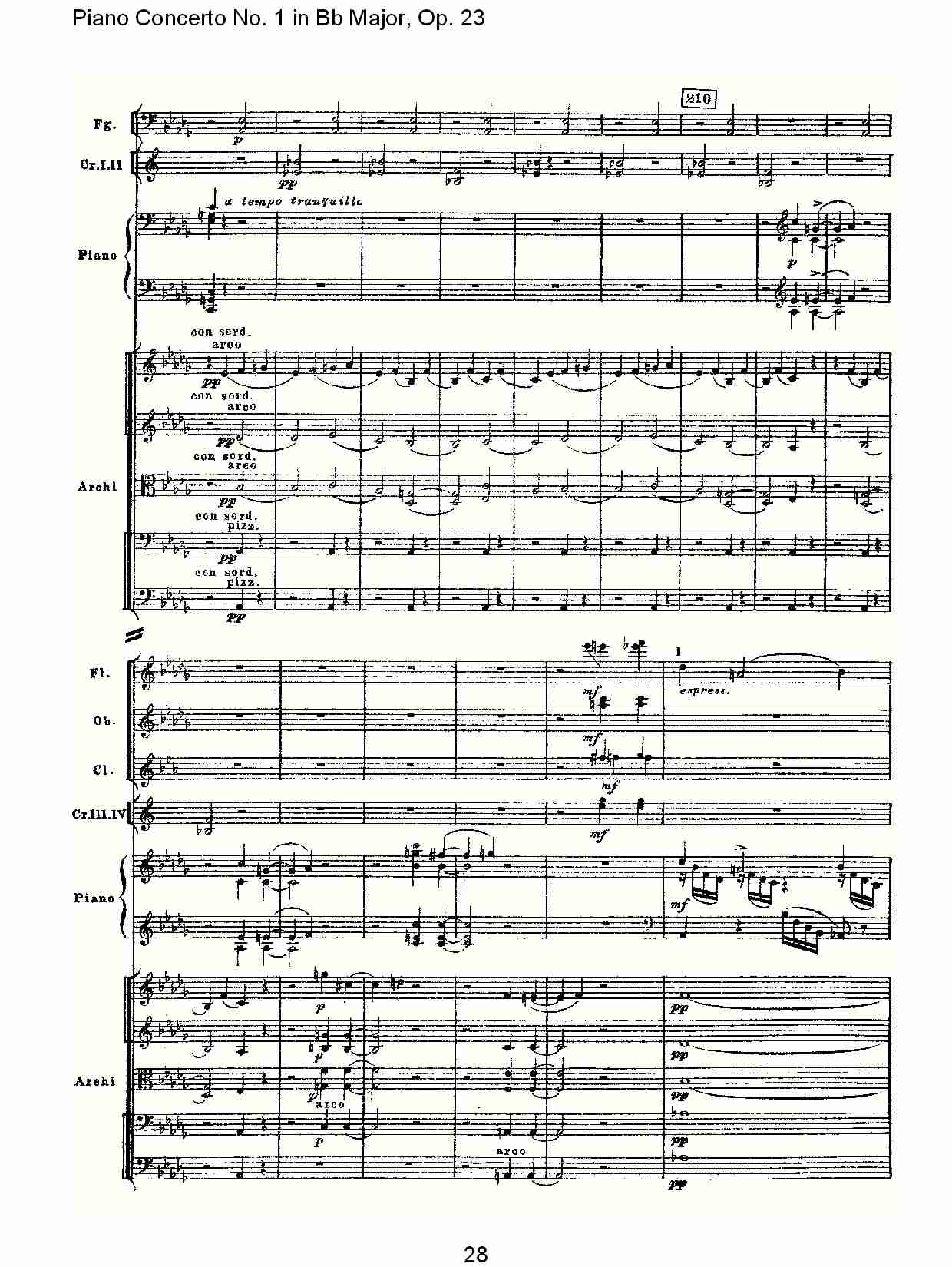 Bb大调第一钢琴协奏曲,Op.23第一乐章第一部（六）总谱（图3）
