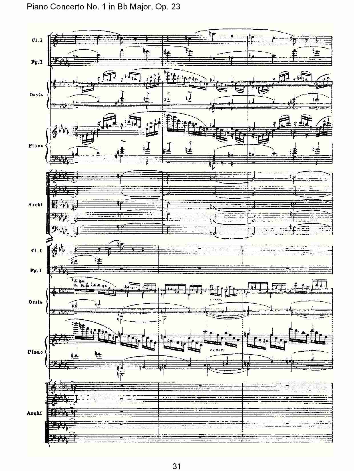 Bb大调第一钢琴协奏曲,Op.23第一乐章第一部（七）总谱（图1）