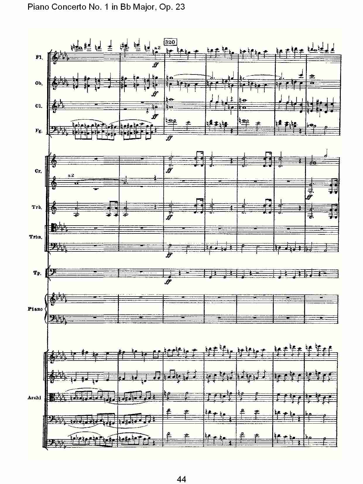 Bb大调第一钢琴协奏曲,Op.23第一乐章第一部（九）总谱（图4）