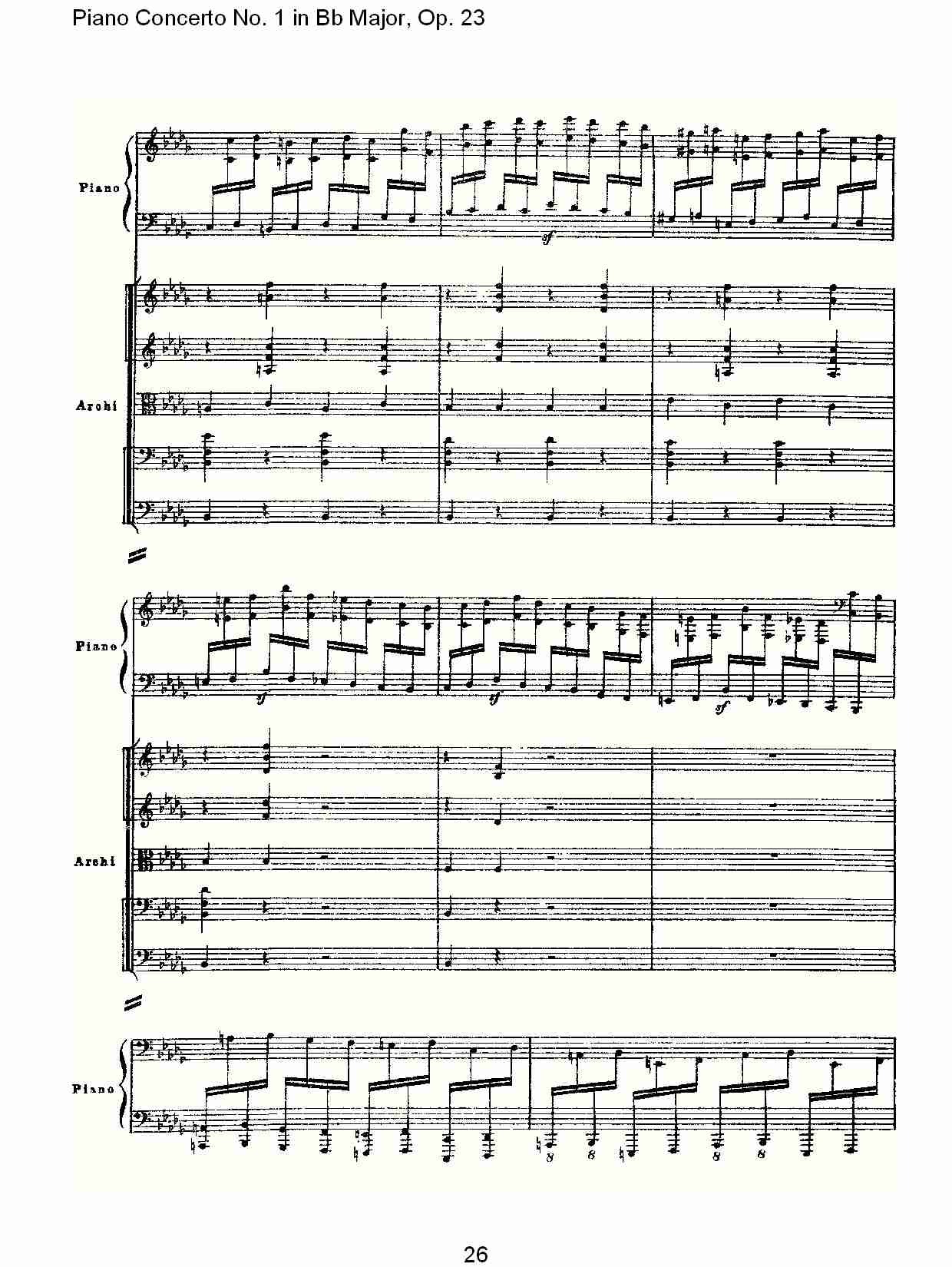 Bb大调第一钢琴协奏曲,Op.23第一乐章第一部（六）总谱（图1）