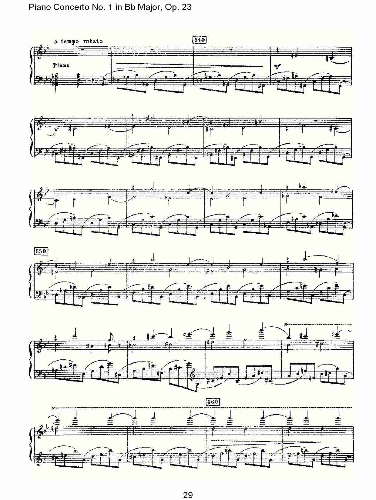 Bb大调第一钢琴协奏曲,Op.23第一乐章第二部（六）总谱（图4）