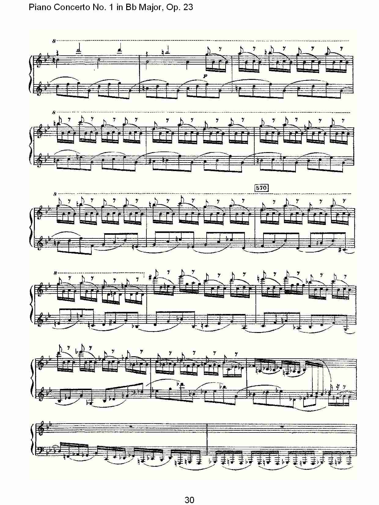 Bb大调第一钢琴协奏曲,Op.23第一乐章第二部（六）总谱（图5）