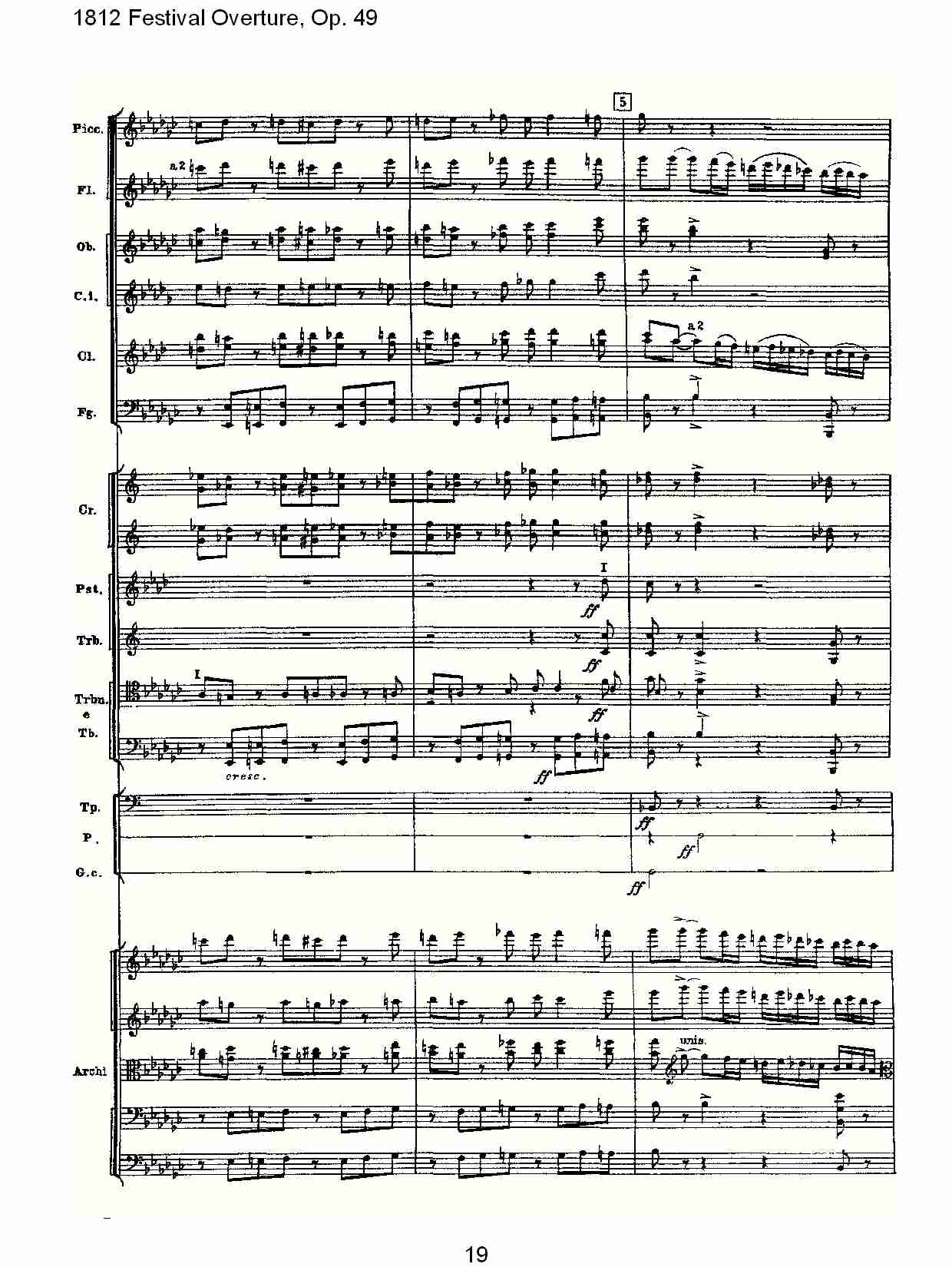 1812 Festival Overture,Op.49  1812欢庆序曲,Op.49（四）总谱（图4）