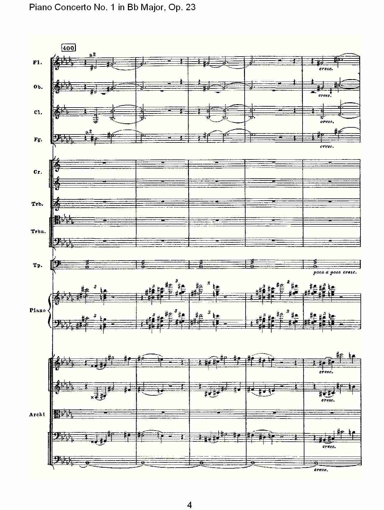 Bb大调第一钢琴协奏曲,Op.23第一乐章第二部（一）总谱（图4）