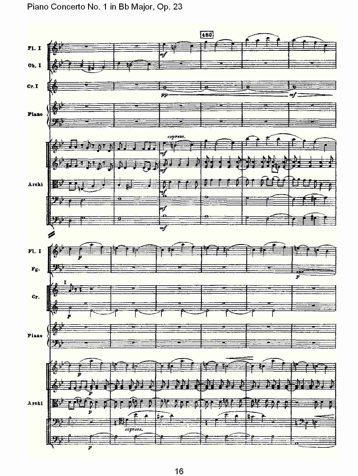Bb大调第一钢琴协奏曲,Op.23第一乐章第二部（四）总谱（图4）