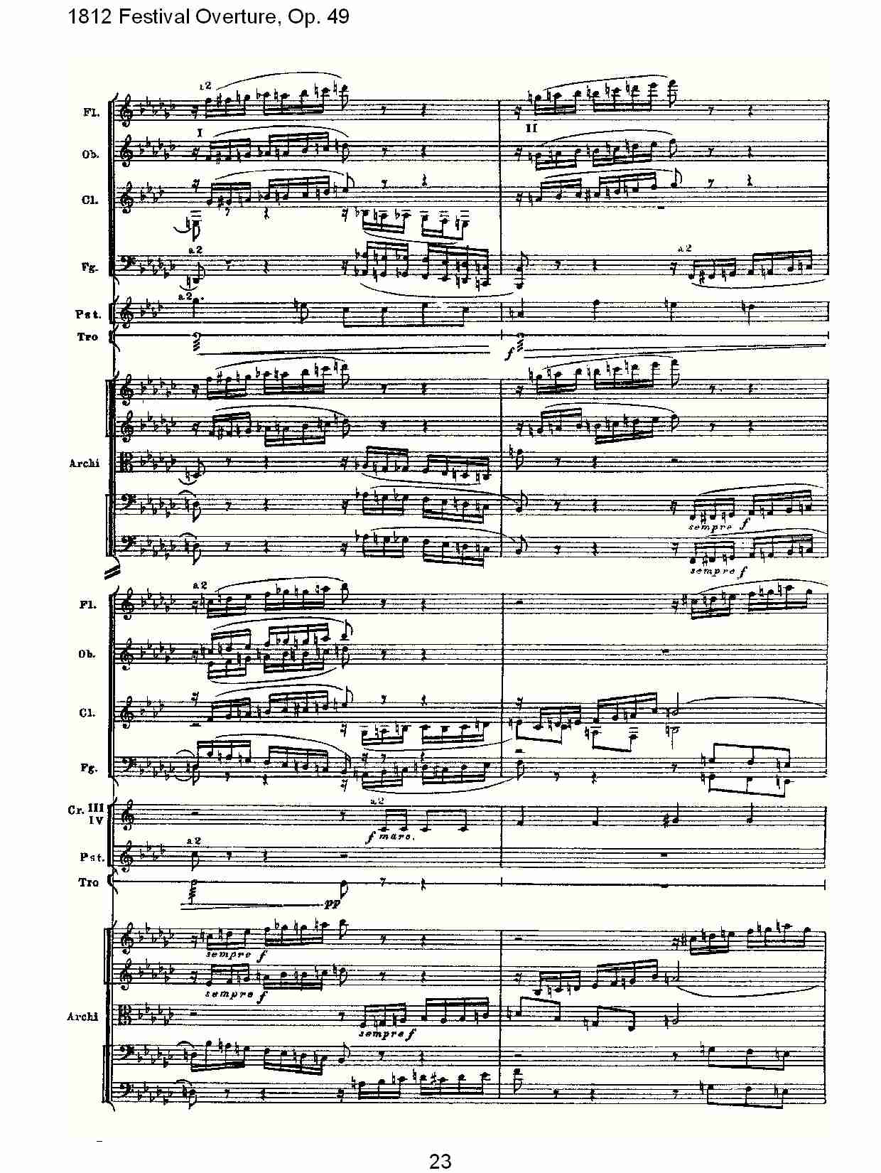 1812 Festival Overture,Op.49  1812欢庆序曲,Op.49（五）总谱（图3）