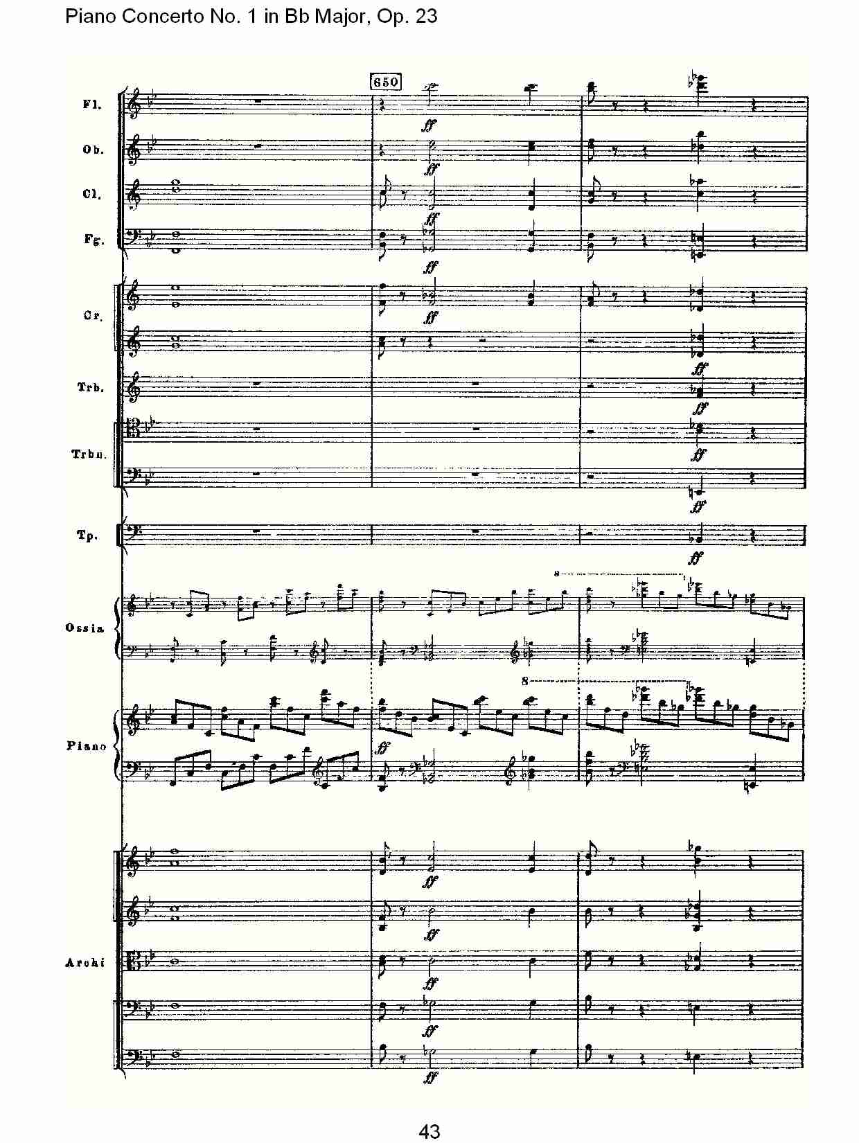 Bb大调第一钢琴协奏曲,Op.23第一乐章第二部（九）总谱（图3）