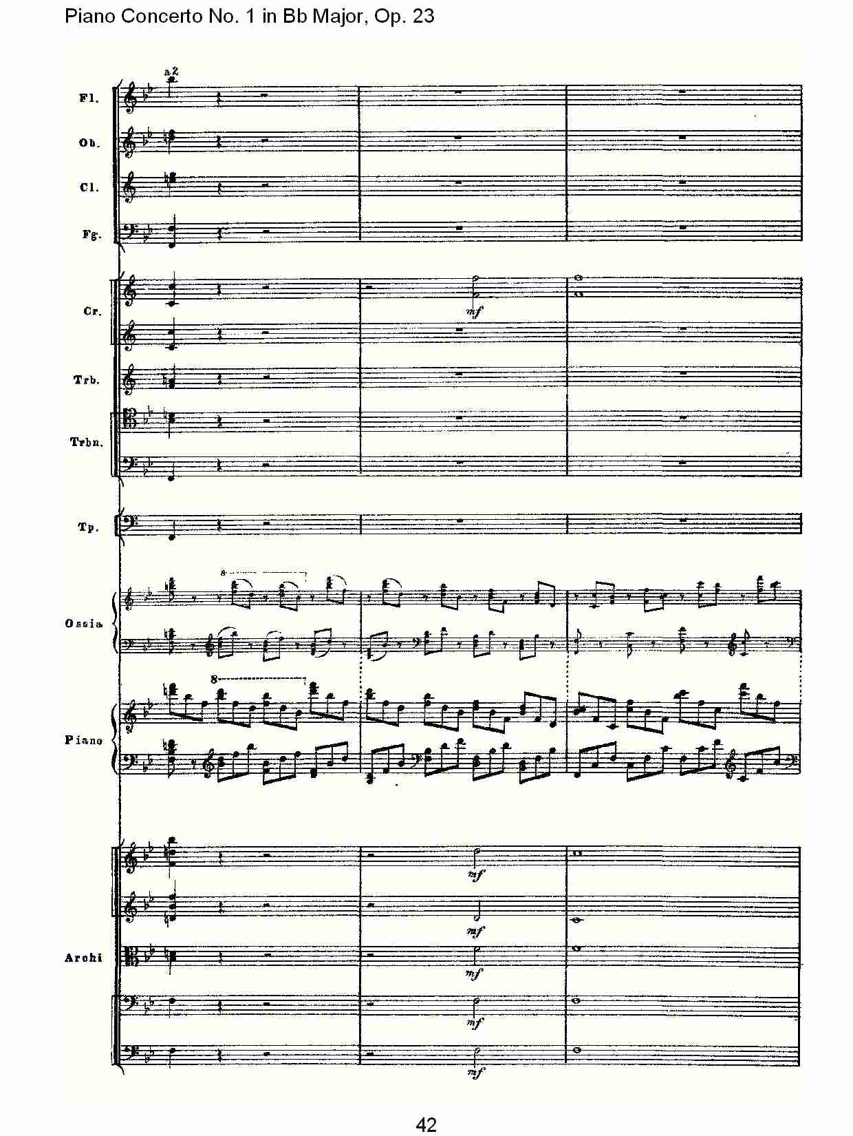 Bb大调第一钢琴协奏曲,Op.23第一乐章第二部（九）总谱（图2）