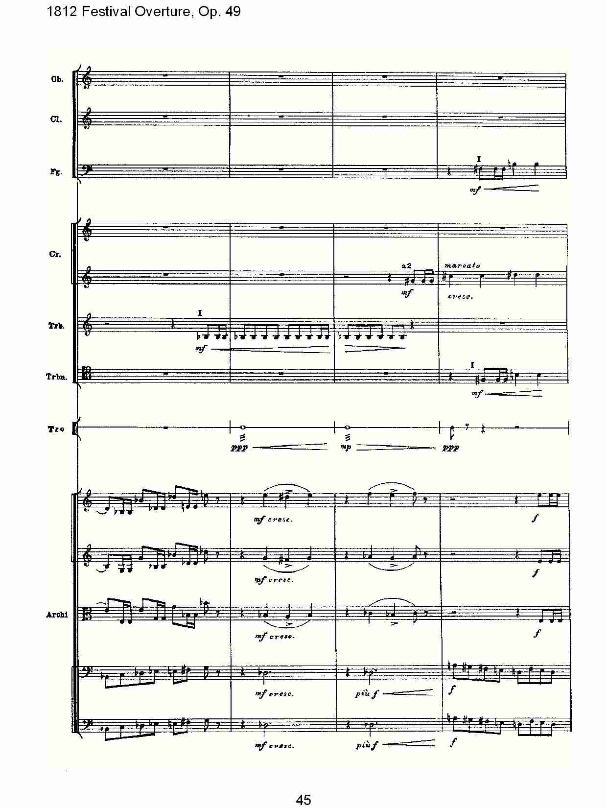 1812 Festival Overture,Op.49  1812欢庆序曲,Op.49（九）总谱（图5）