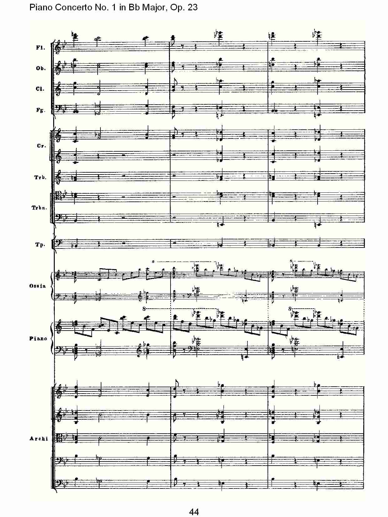 Bb大调第一钢琴协奏曲,Op.23第一乐章第二部（九）总谱（图4）