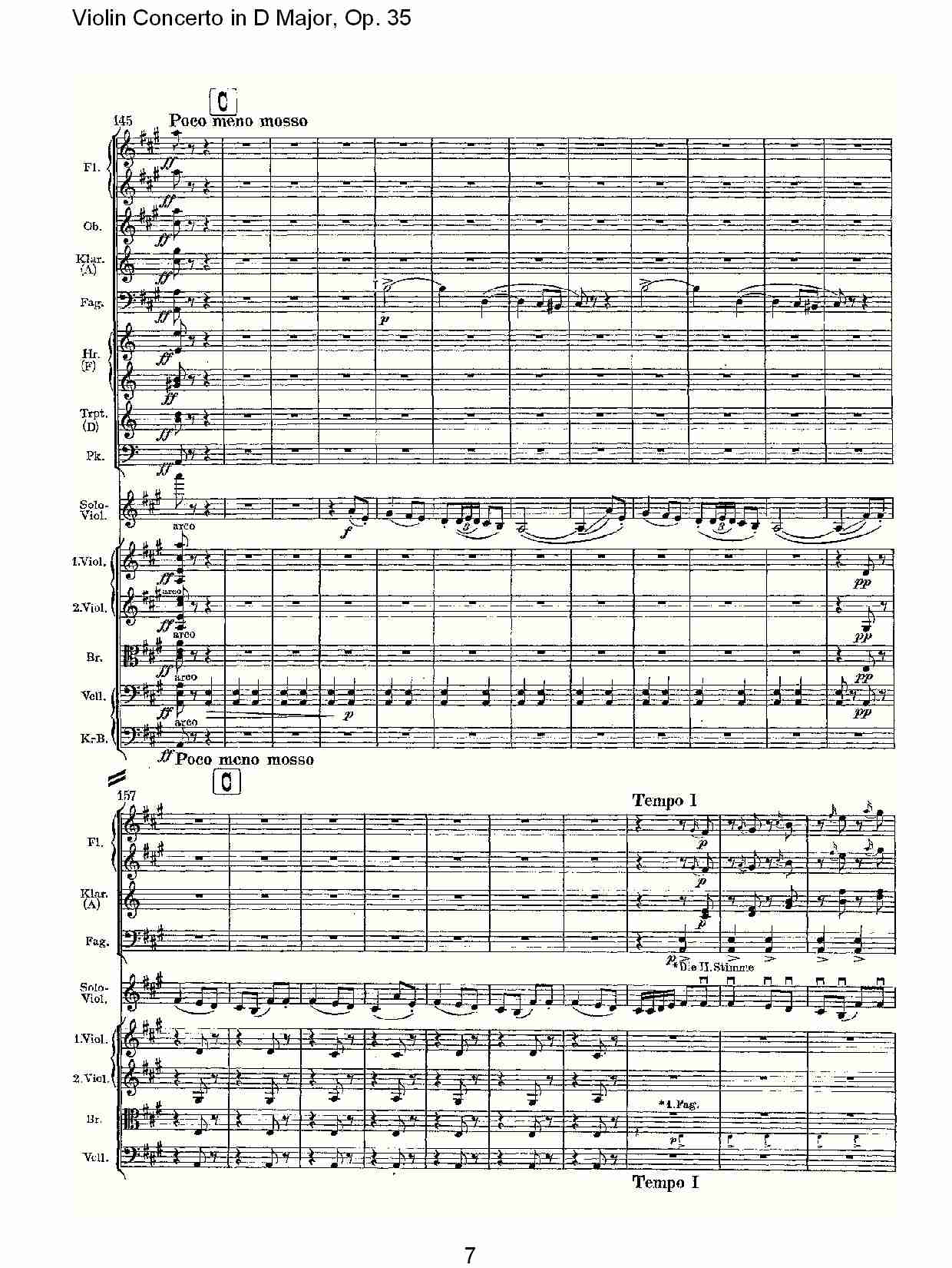 D大调小提琴协奏曲, Op.35第三乐章（二）总谱（图2）