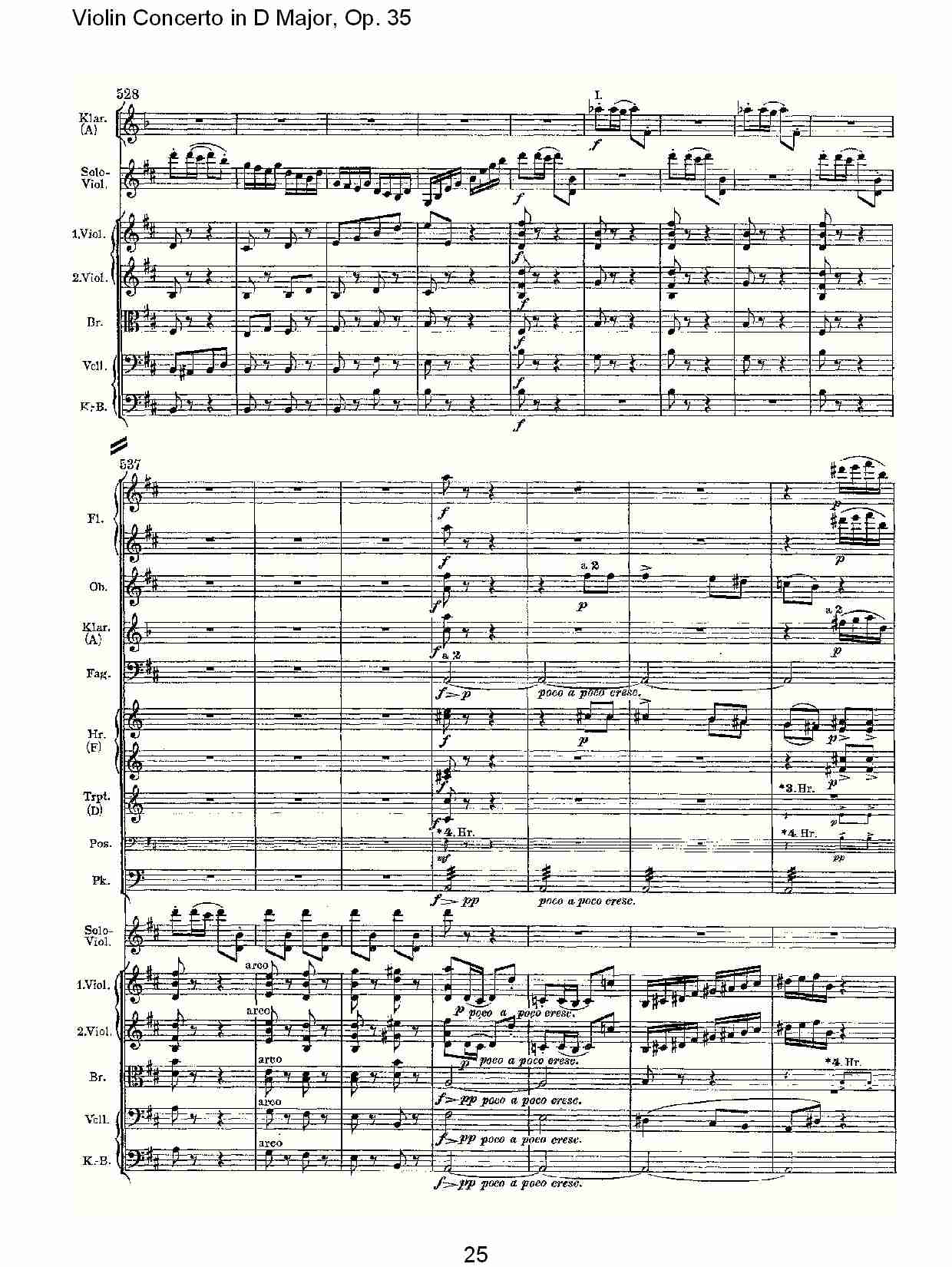 D大调小提琴协奏曲, Op.35第三乐章（五）总谱（图5）