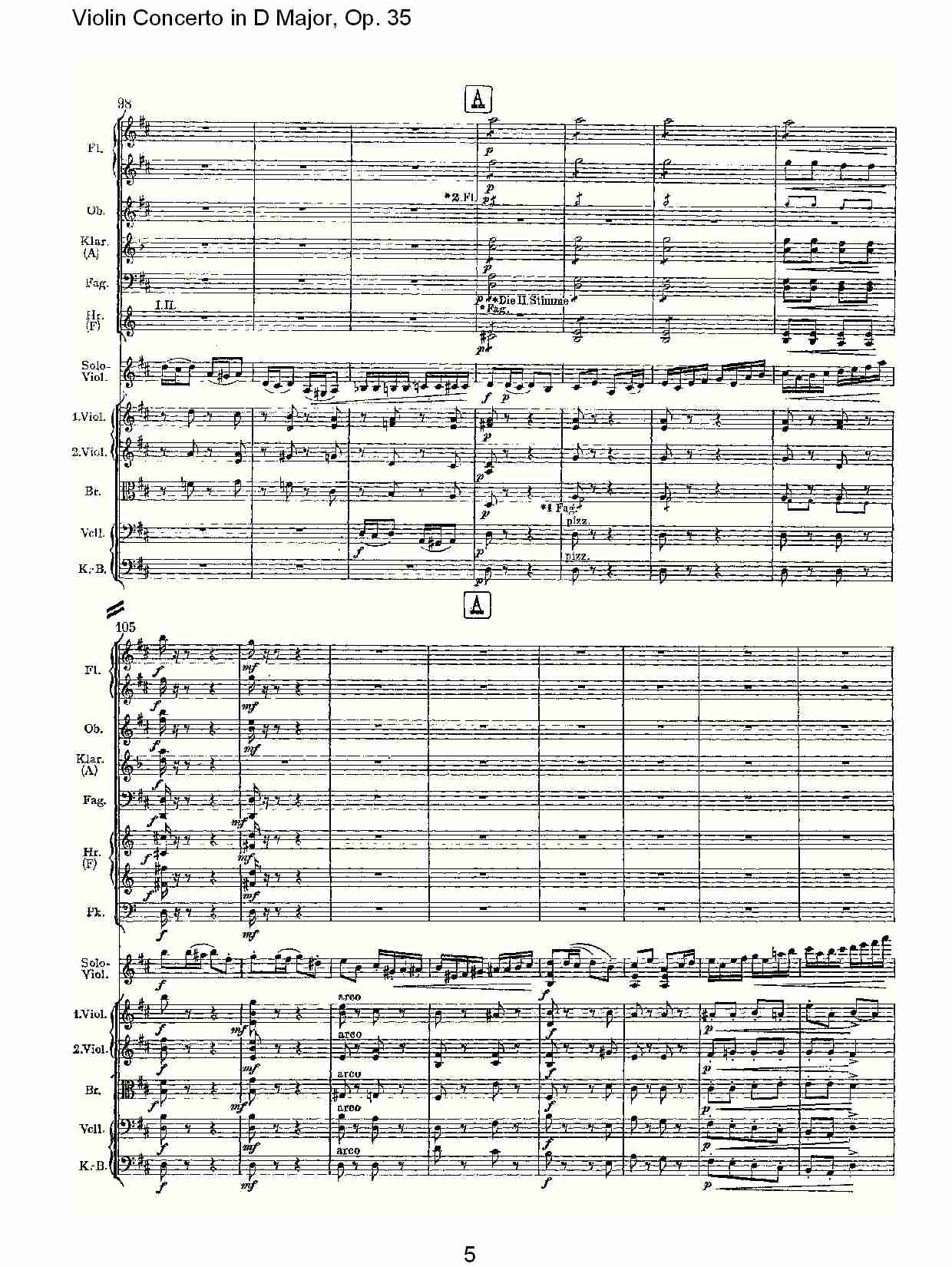 D大调小提琴协奏曲, Op.35第三乐章（一）总谱（图5）