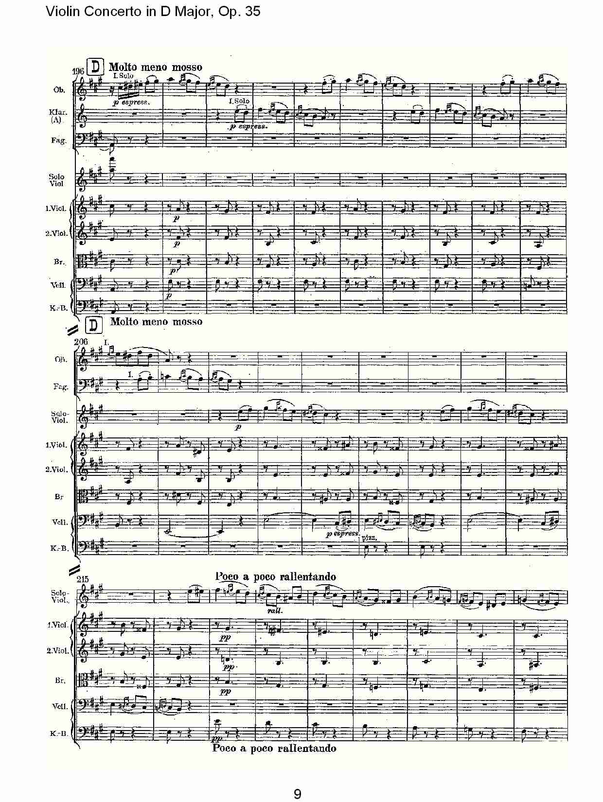 D大调小提琴协奏曲, Op.35第三乐章（二）总谱（图4）