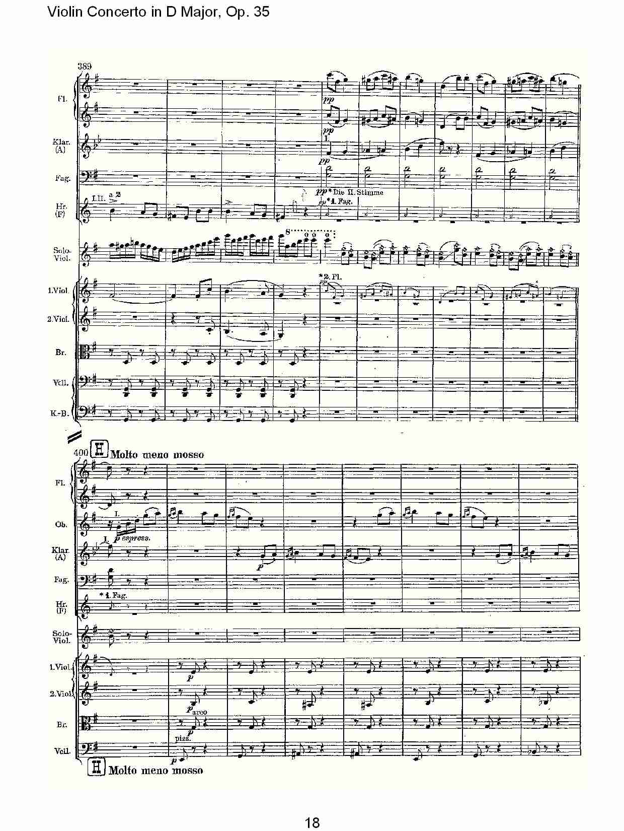D大调小提琴协奏曲, Op.35第三乐章（四）总谱（图3）