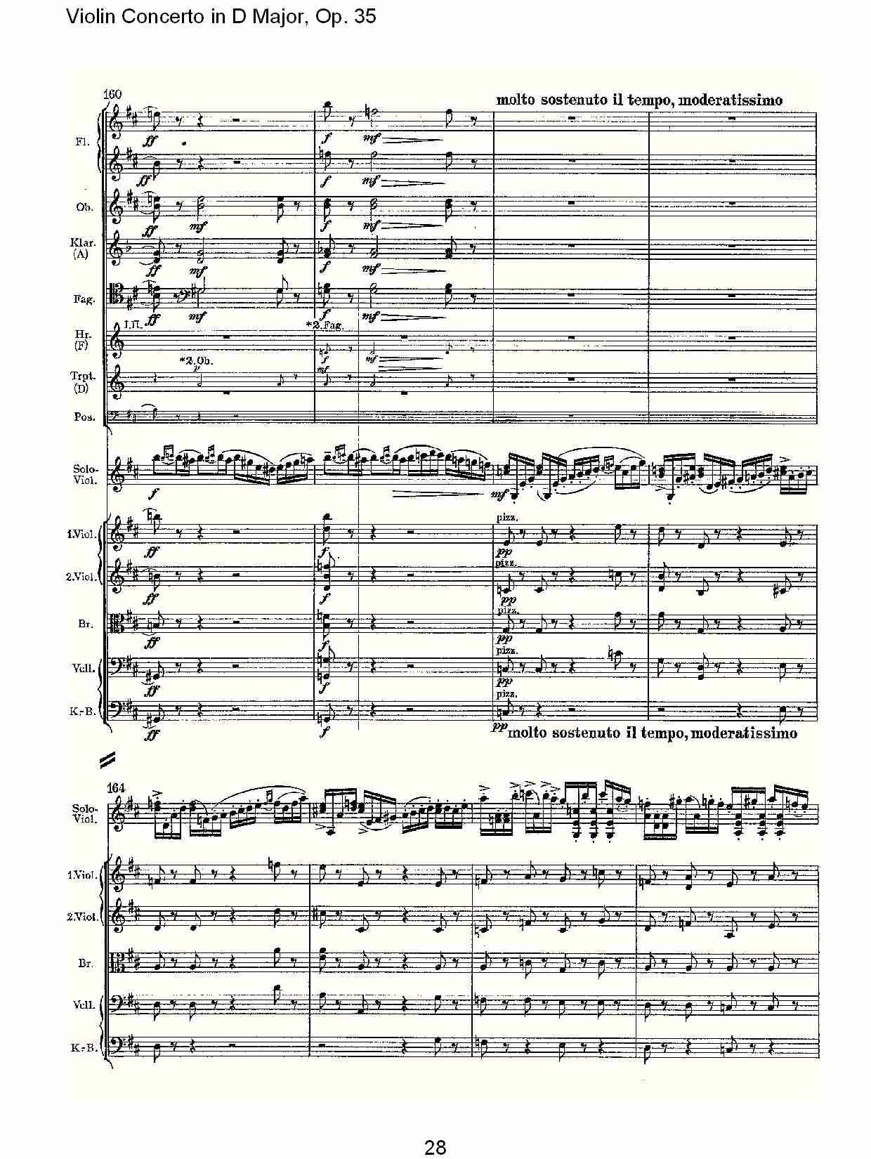D大调小提琴协奏曲, Op.35第一乐章（六）总谱（图3）