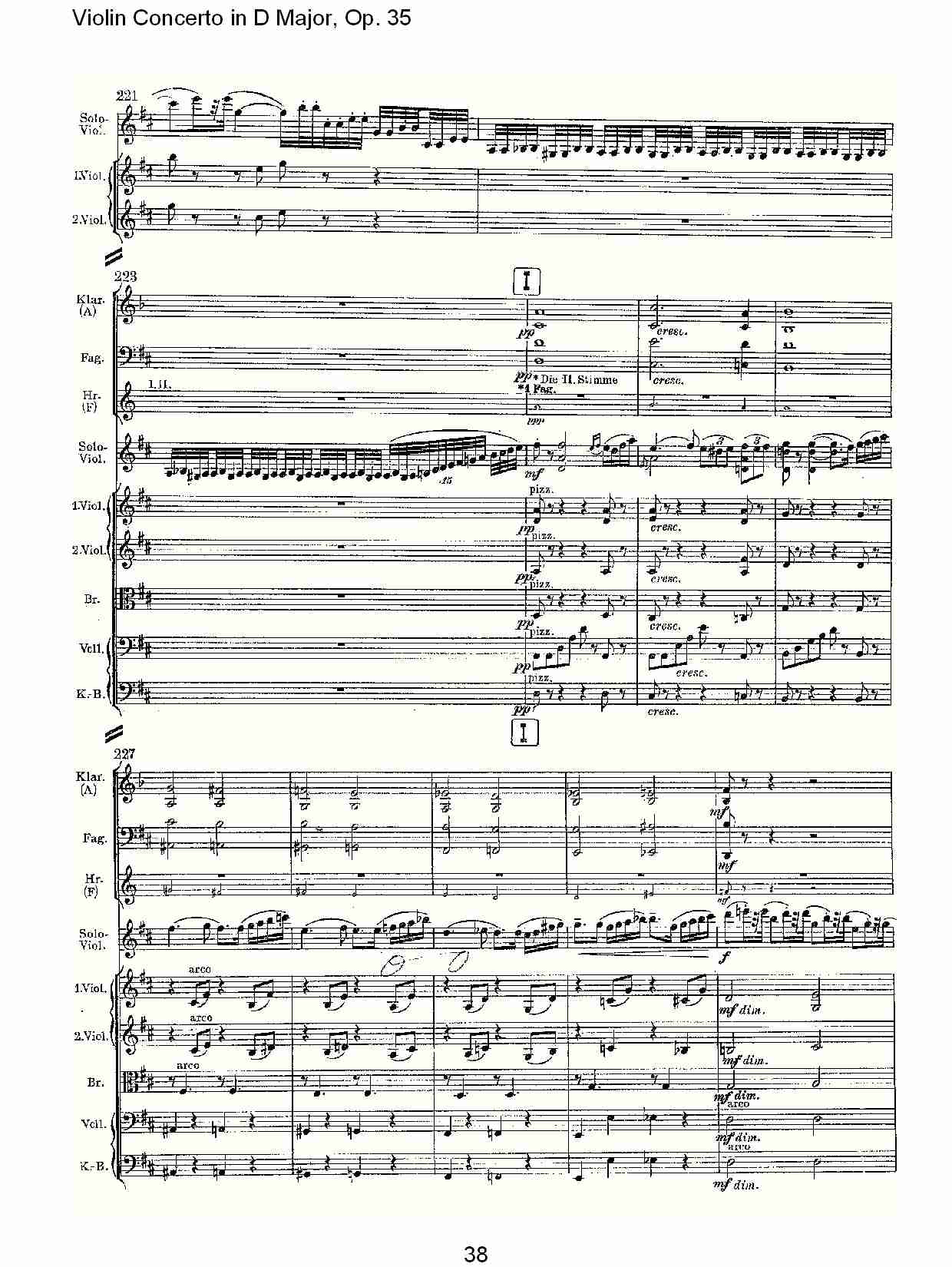 D大调小提琴协奏曲, Op.35第一乐章（八）总谱（图3）