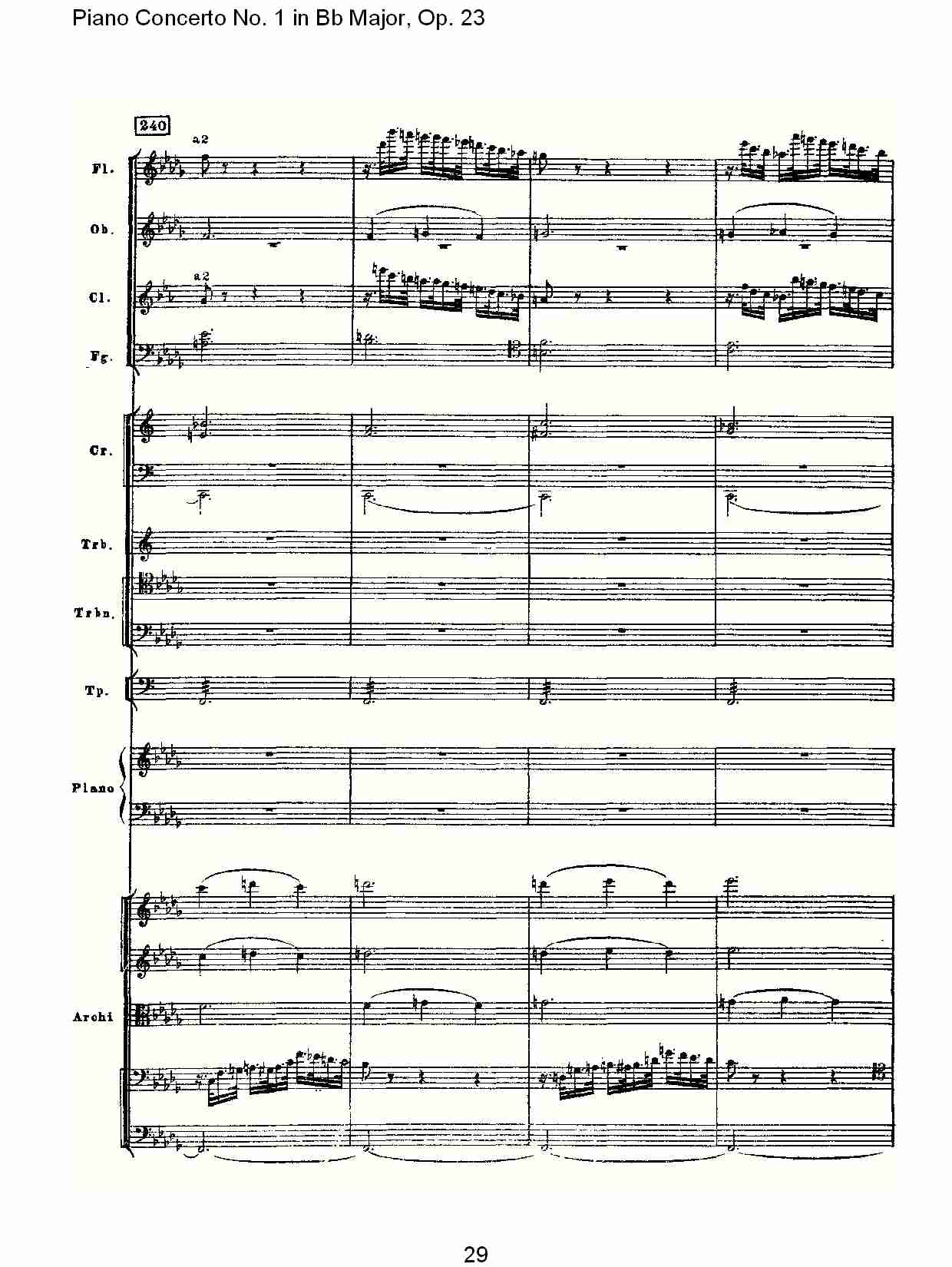 Bb大调第一钢琴协奏曲,Op.23第三乐章（六）总谱（图4）