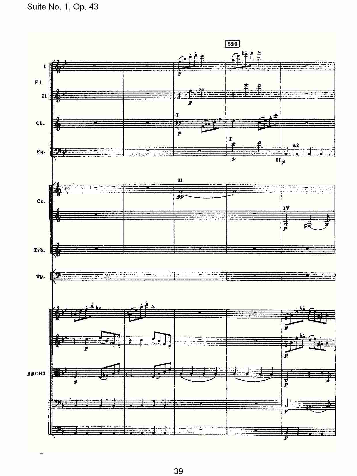 Suite No.1, Op.43   第一套曲,Op.43第五乐章（八）总谱（图4）