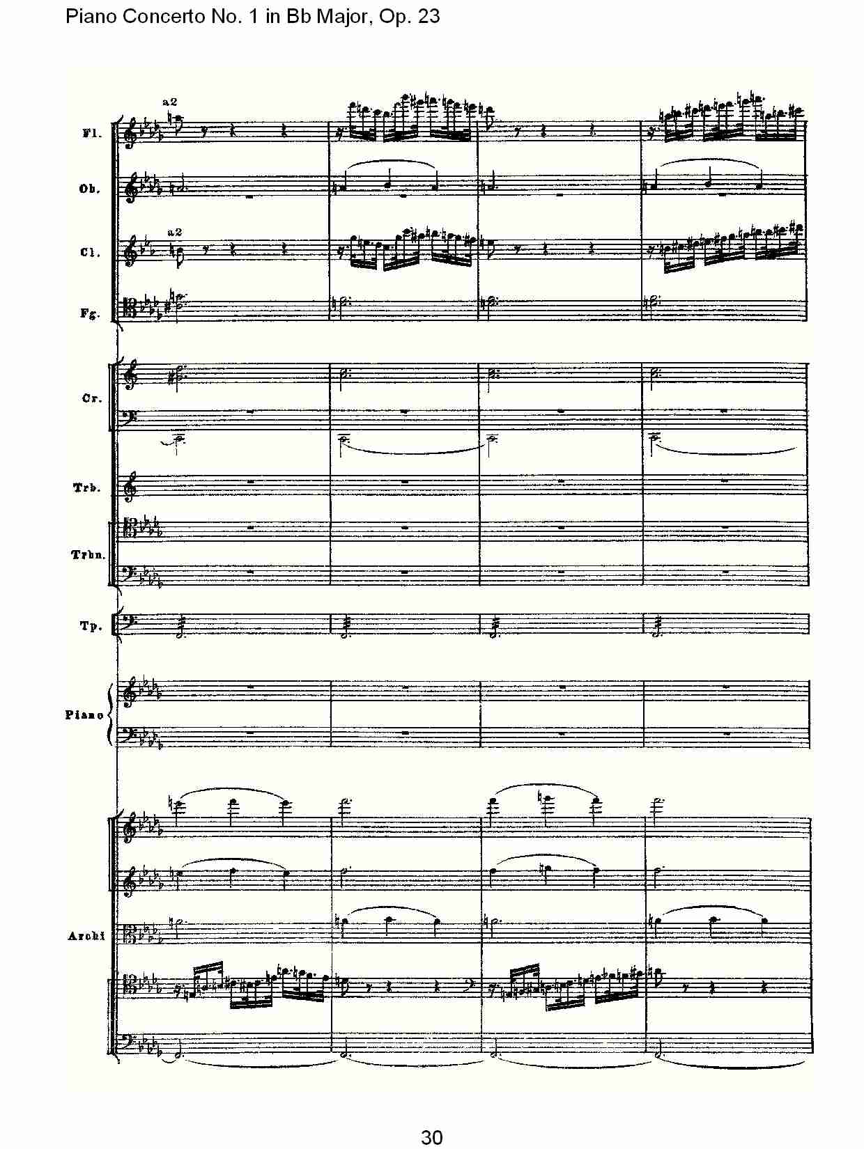 Bb大调第一钢琴协奏曲,Op.23第三乐章（六）总谱（图5）