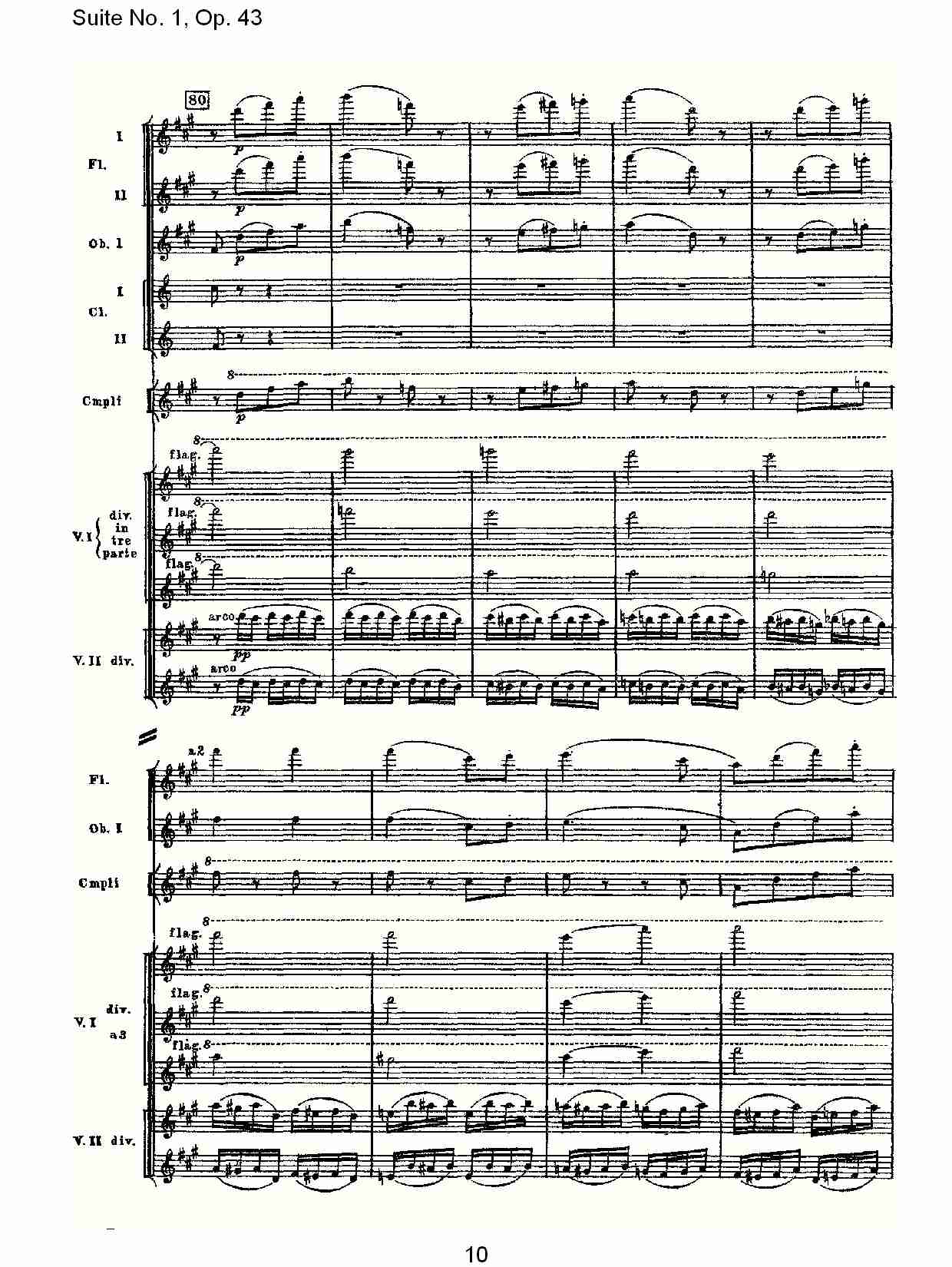 Suite No.1, Op.43   第一套曲,Op.43第四乐章（二）总谱（图5）