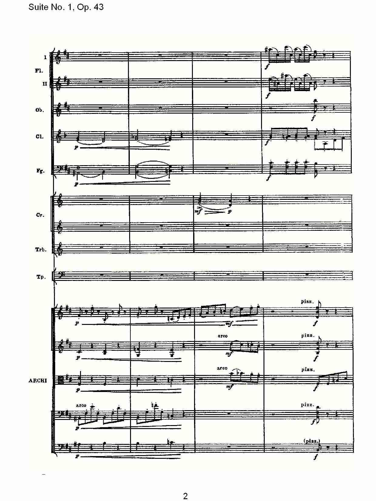 Suite No.1, Op.43   第一套曲,Op.43第六乐章（一）总谱（图2）